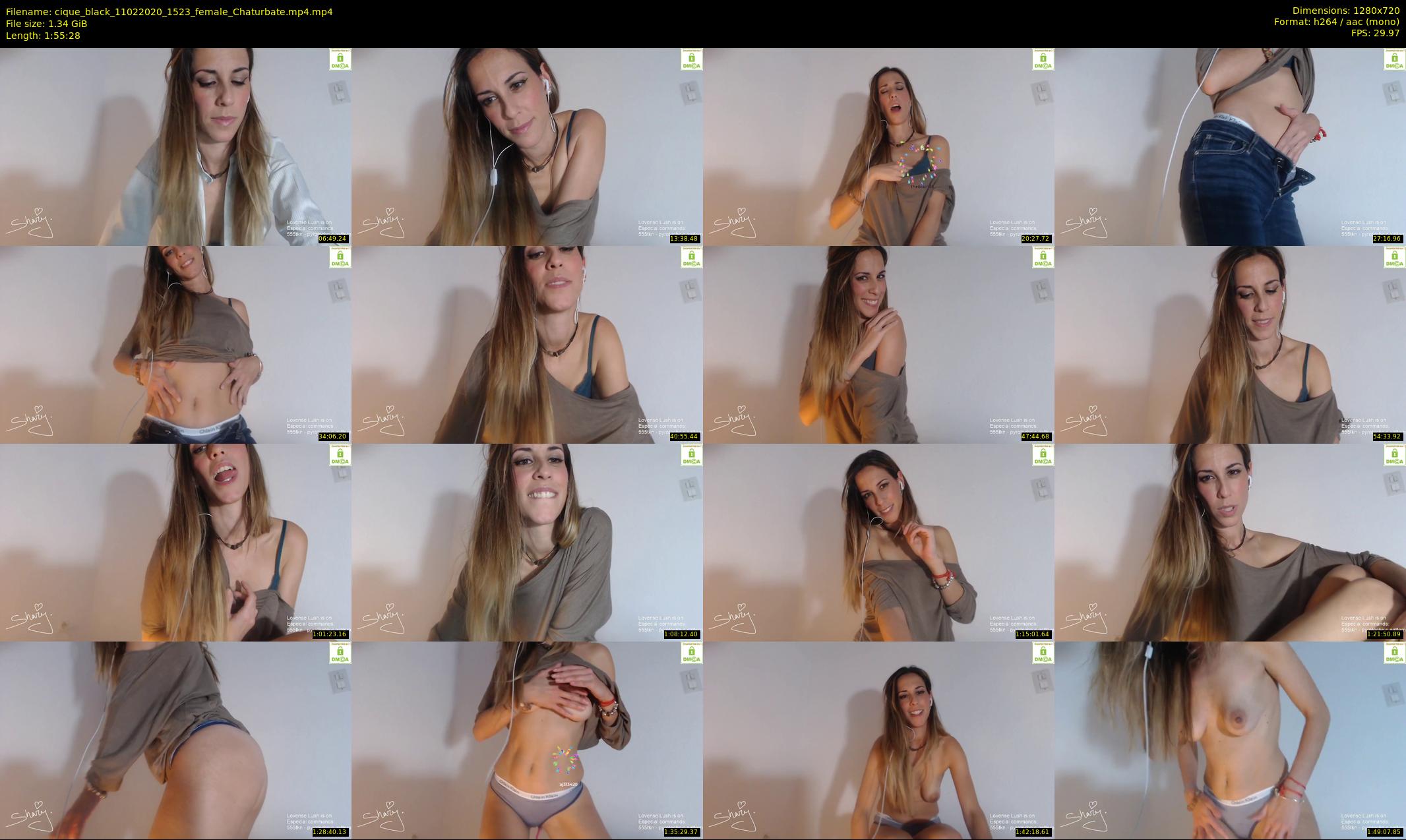 cique_black — 116 minute Chaturbate female cam show recording, 720p, Feb 11, 2020