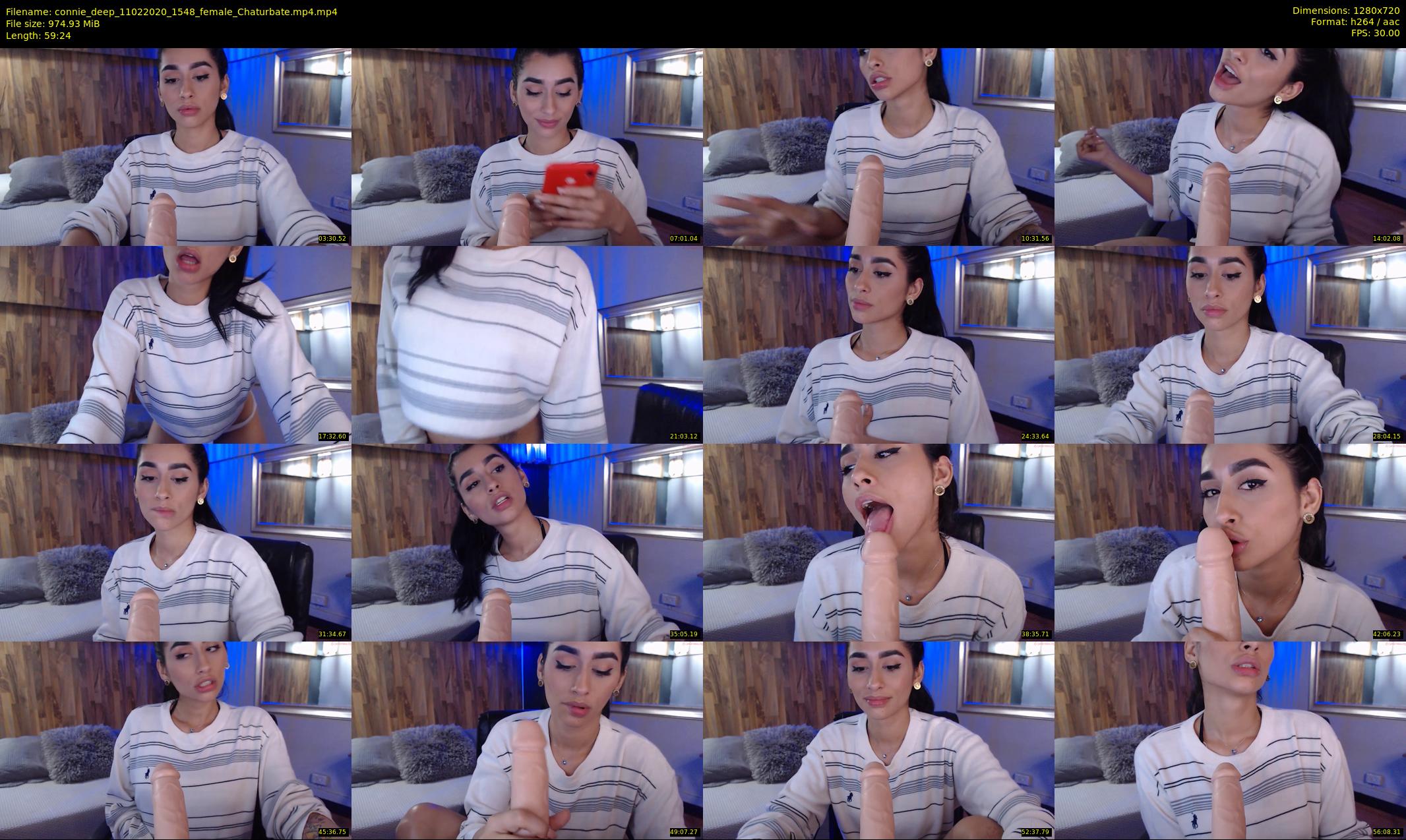 connie_deep — 60 minute Chaturbate female cam show recording, 720p, Feb 11, 2020