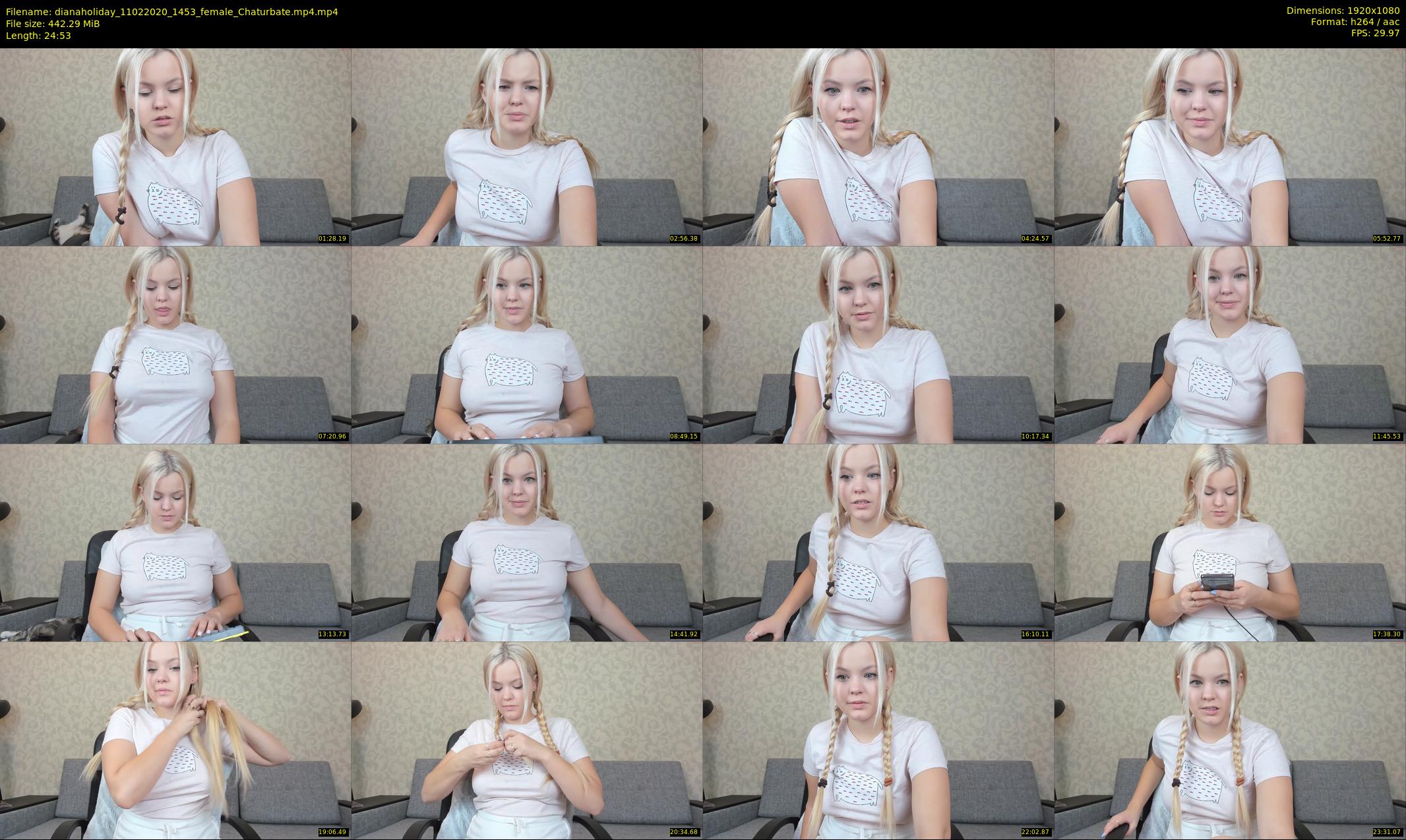 dianaholiday — 25 minute Chaturbate female cam show recording, 1080p, Feb 11, 2020