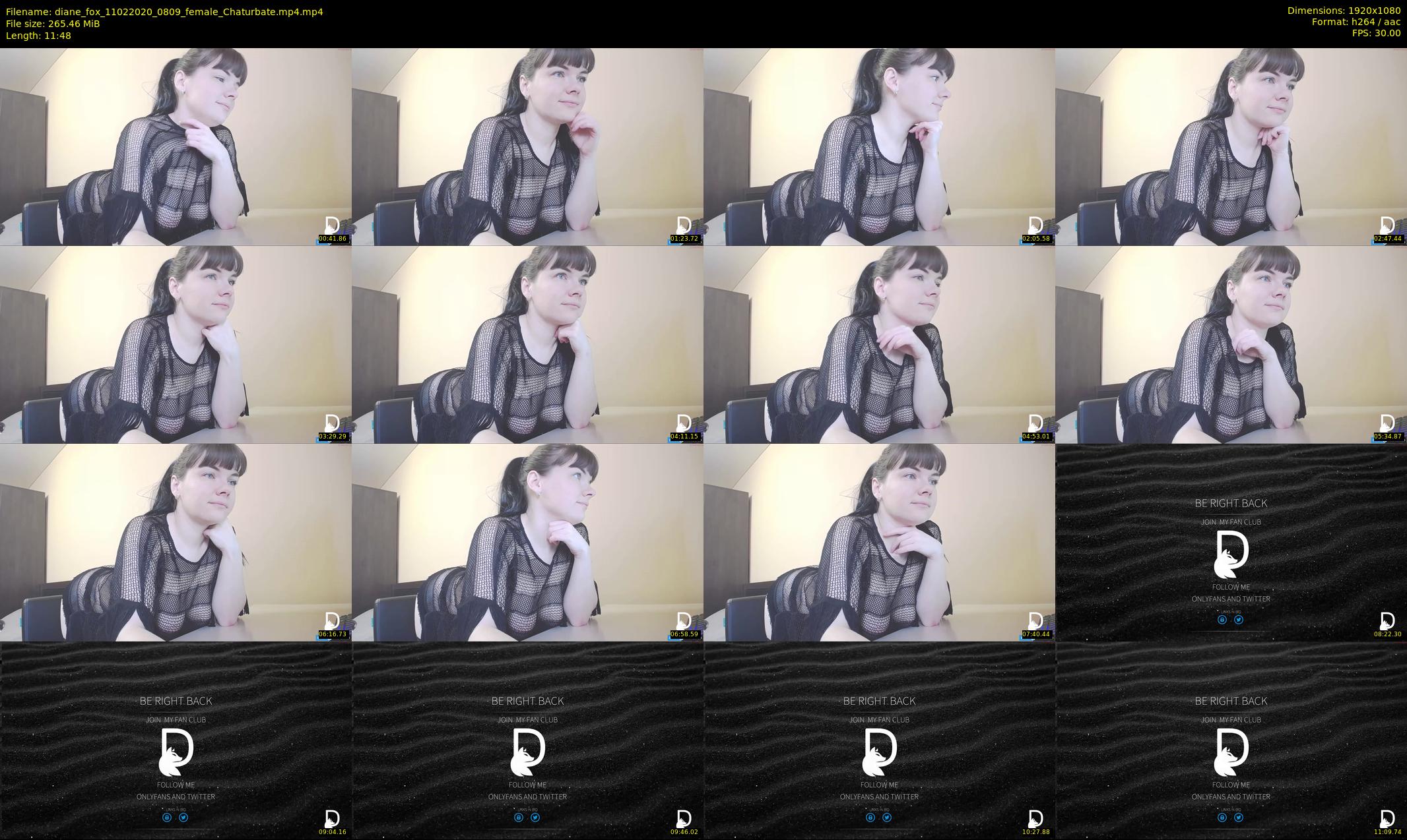 diane_fox — 12 minute Chaturbate female cam show recording, 1080p, Feb 11, 2020