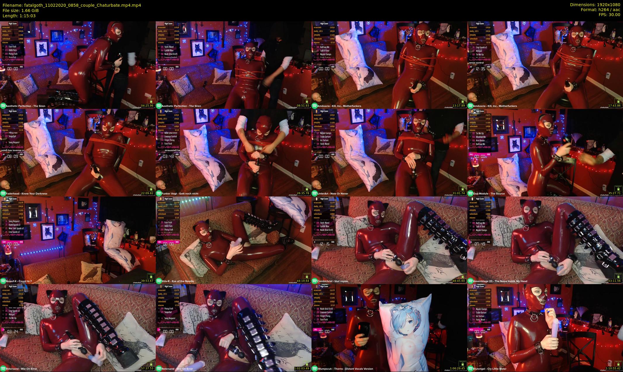 fatalgoth — 76 minute Chaturbate couple cam show recording, 1080p, Feb 11, 2020