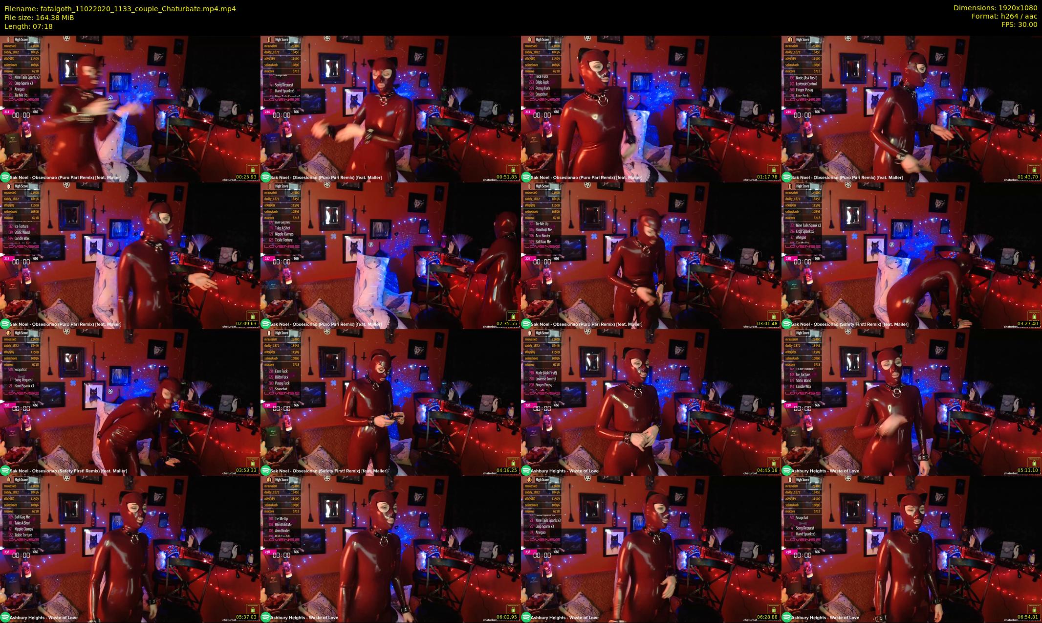 fatalgoth — 8 minute Chaturbate couple cam show recording, 1080p, Feb 11, 2020