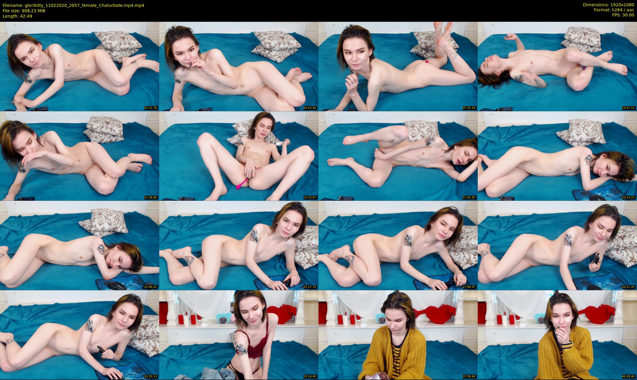 glorikitty — 43 minute Chaturbate female cam show recording, 1080p, Feb 11, 2020