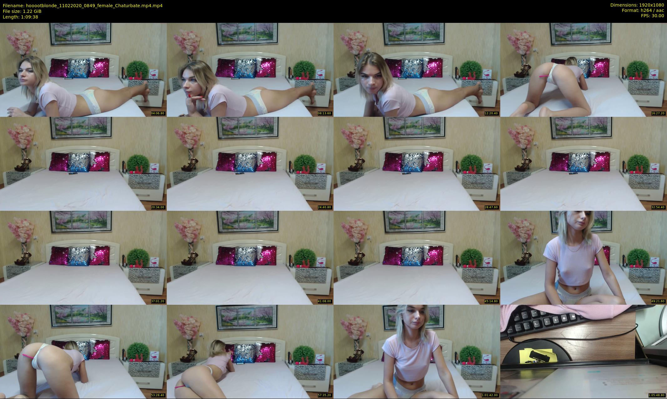 hooootblonde — 70 minute Chaturbate female cam show recording, 1080p, Feb 11, 2020