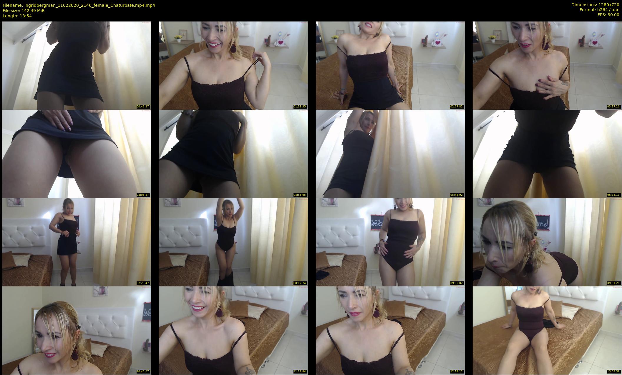 ingridbergman — 14 minute Chaturbate female cam show recording, 720p, Feb 11, 2020