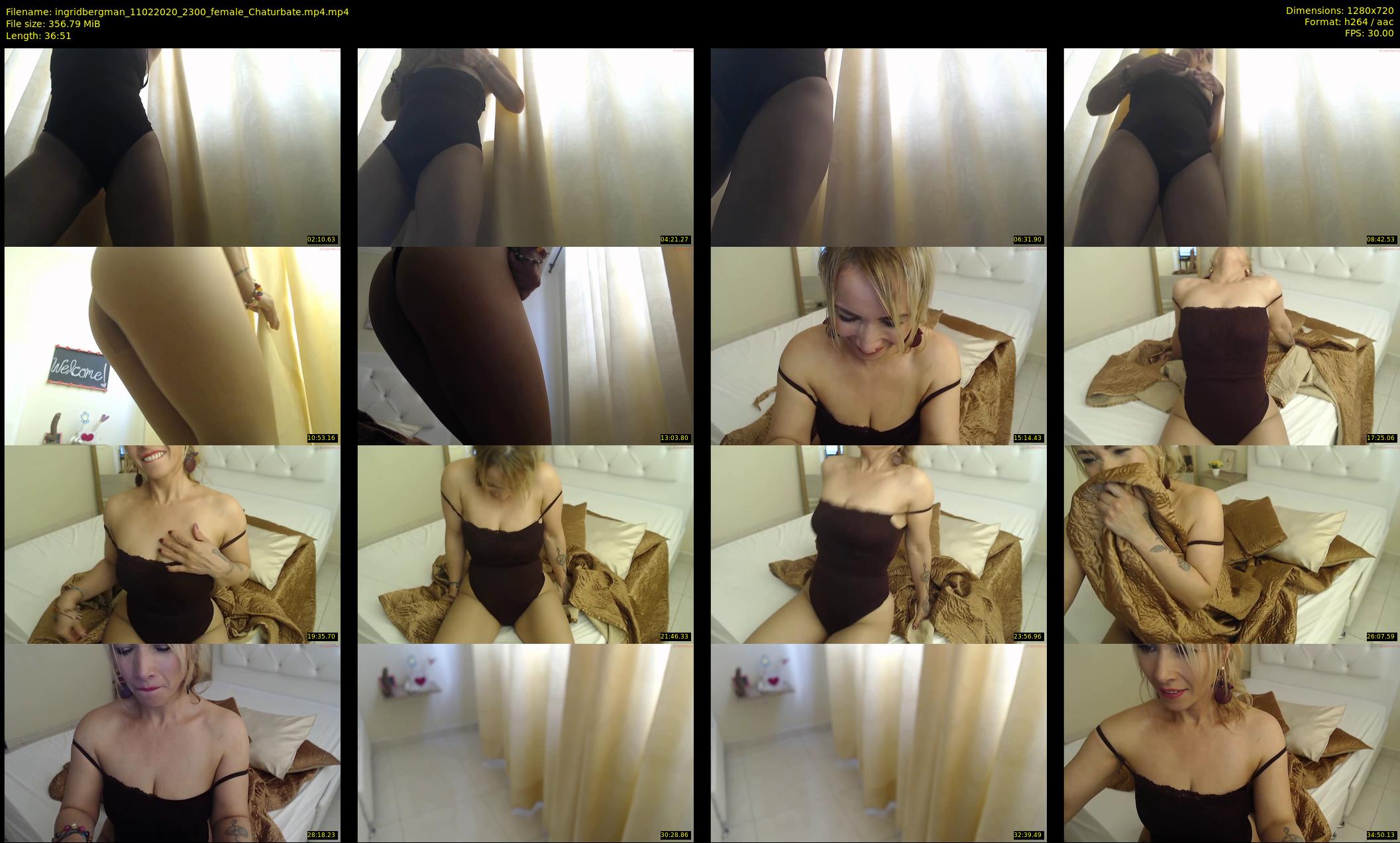 ingridbergman — 37 minute Chaturbate female cam show recording, 720p, Feb 11, 2020