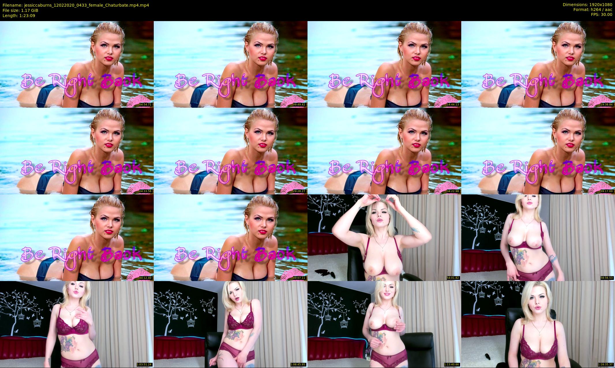 jessiccaburns — 84 minute Chaturbate female cam show recording, 1080p, Feb 12, 2020