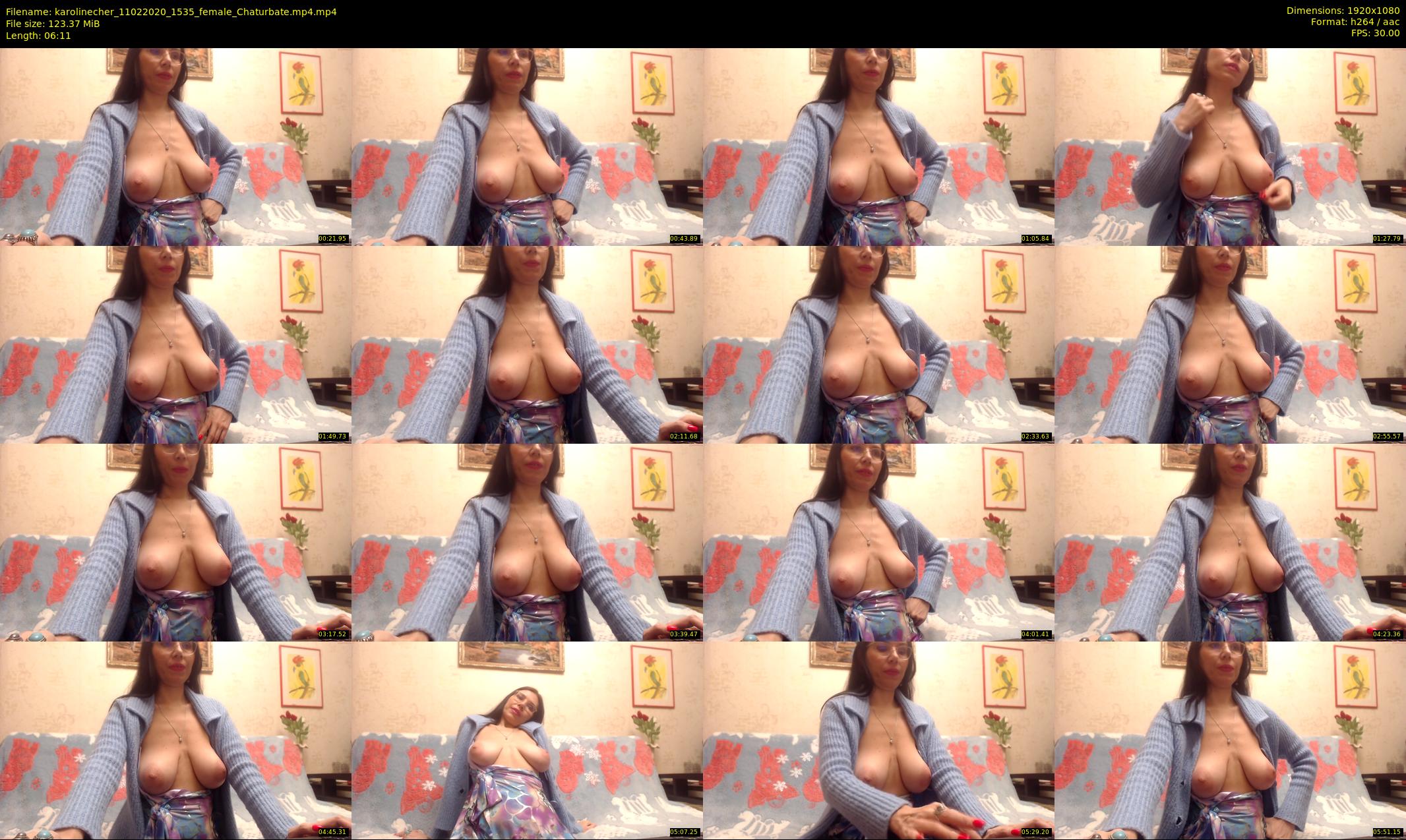 karolinecher — 7 minute Chaturbate female cam show recording, 1080p, Feb 11, 2020