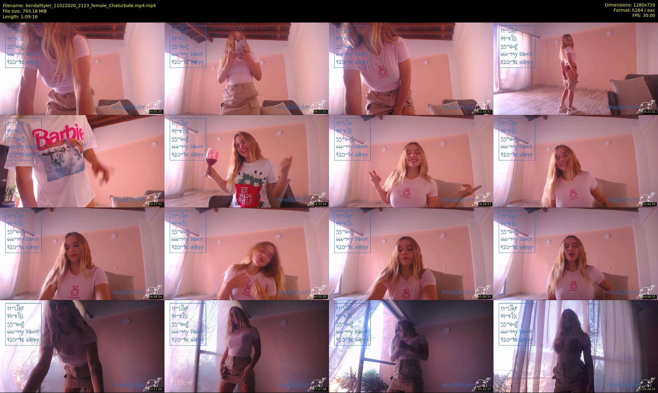kendalltyler — 70 minute Chaturbate female cam show recording, 720p, Feb 11, 2020
