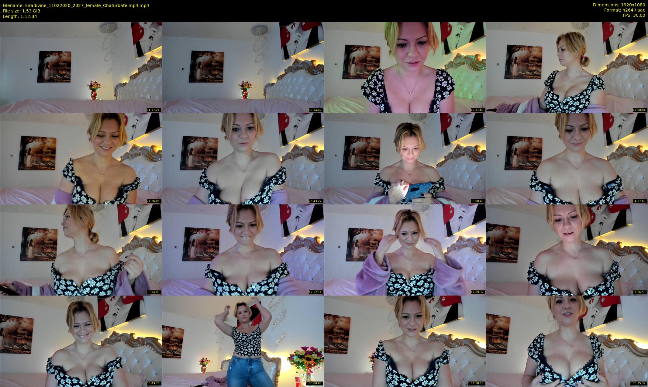 kiradivine — 73 minute Chaturbate female cam show recording, 1080p, Feb 11, 2020