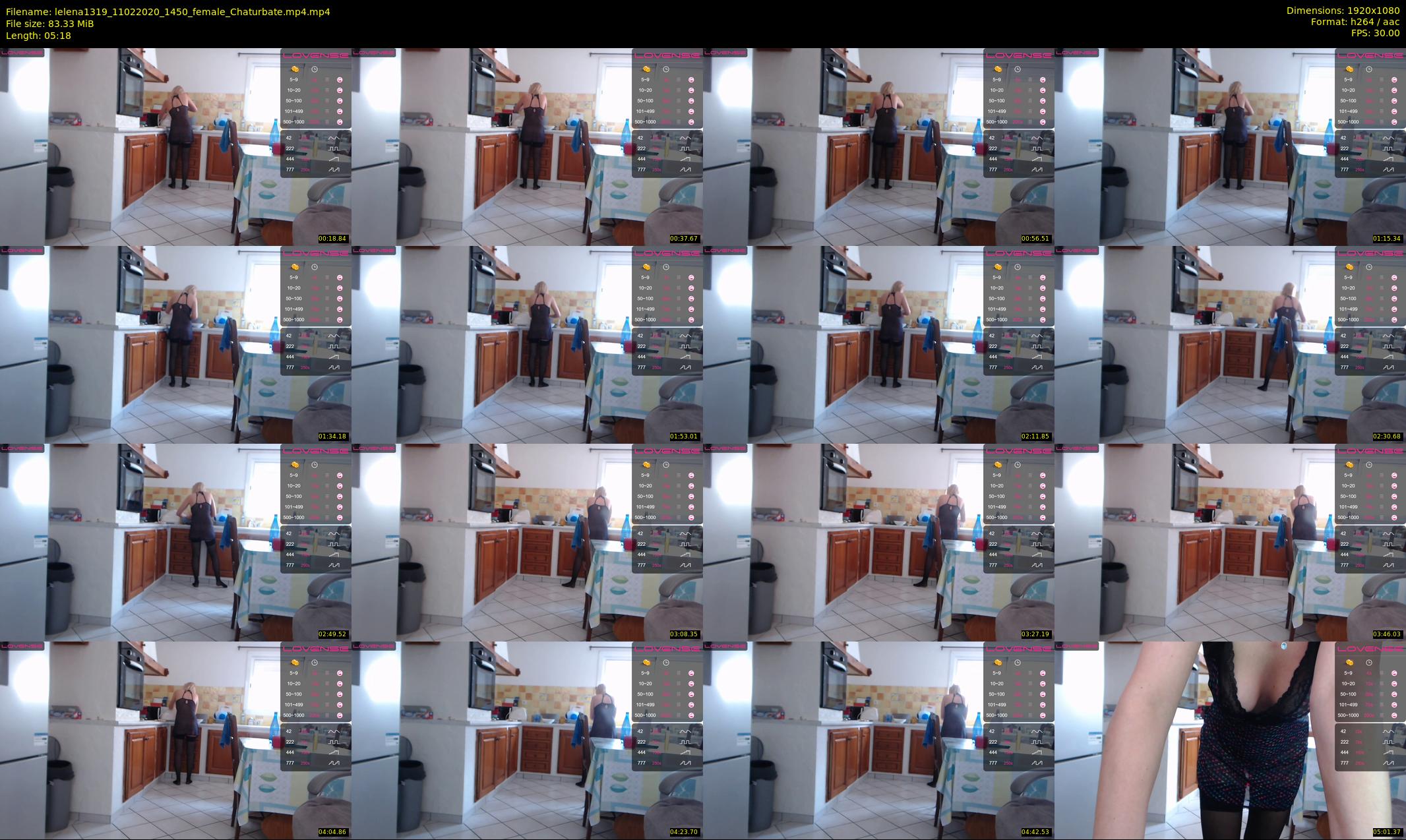 lelena1319 — 6 minute Chaturbate female cam show recording, 1080p, Feb 11, 2020