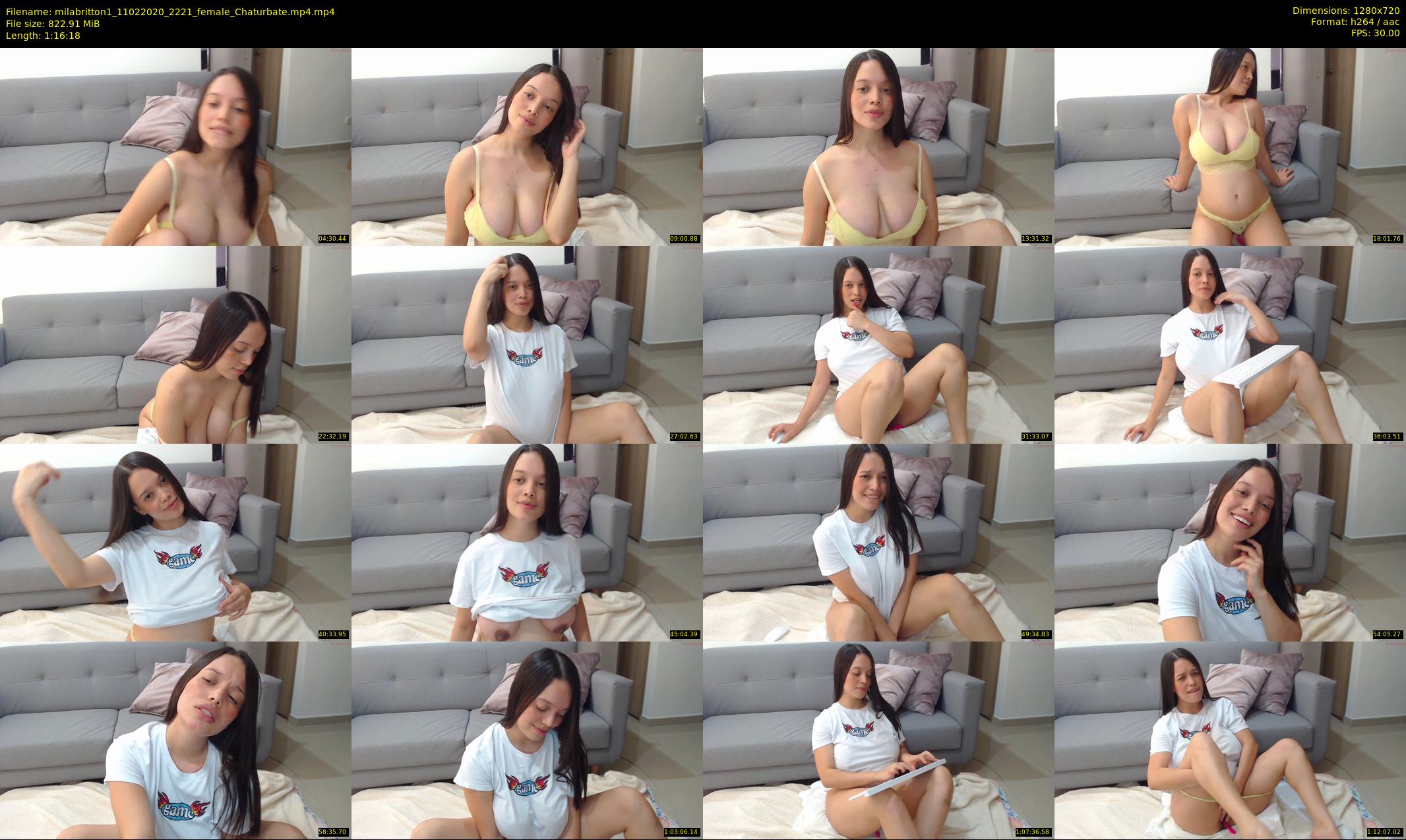 milabritton1 — 77 minute Chaturbate female cam show recording, 720p, Feb 11, 2020