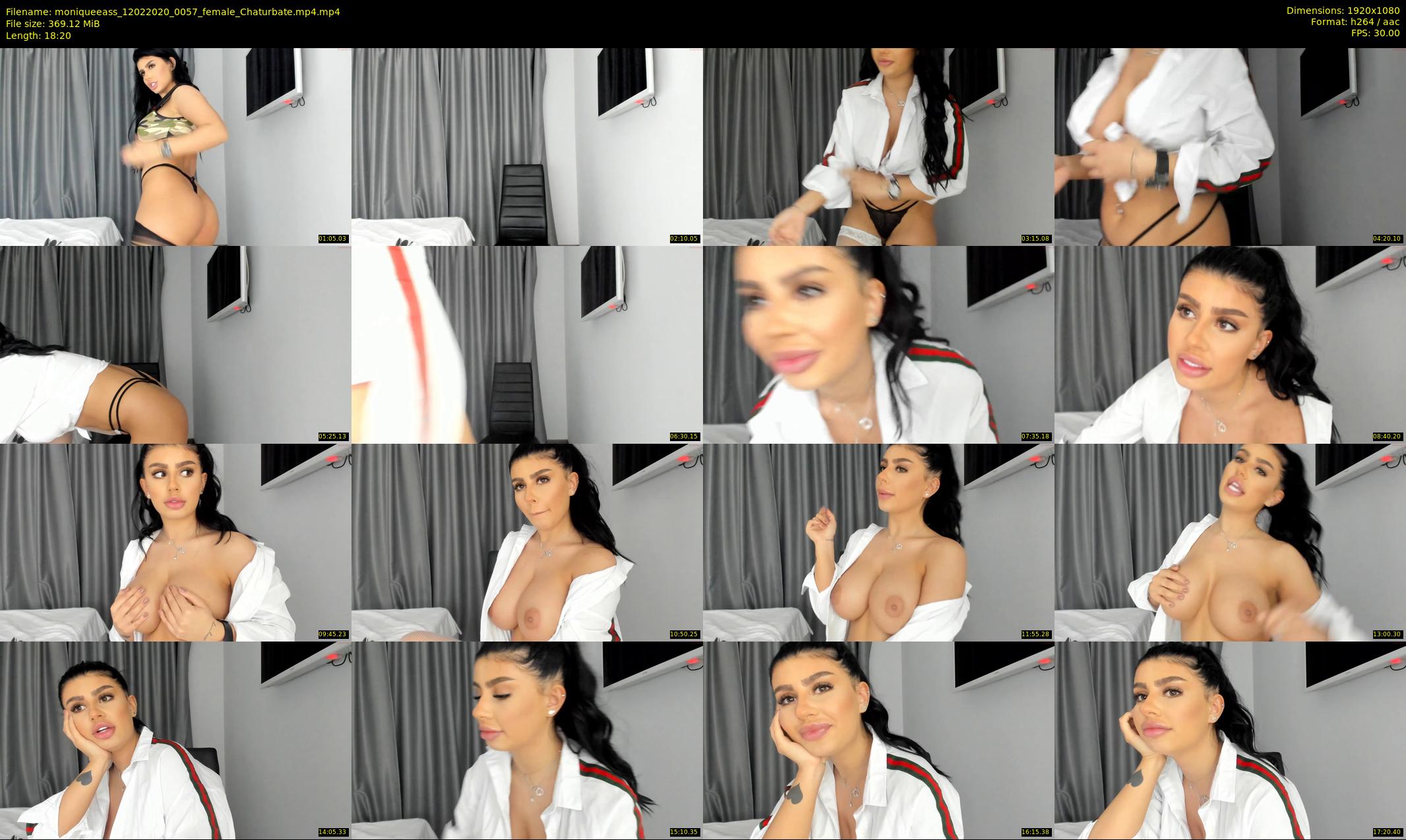 moniqueeass — 19 minute Chaturbate female cam show recording, 1080p, Feb 12, 2020