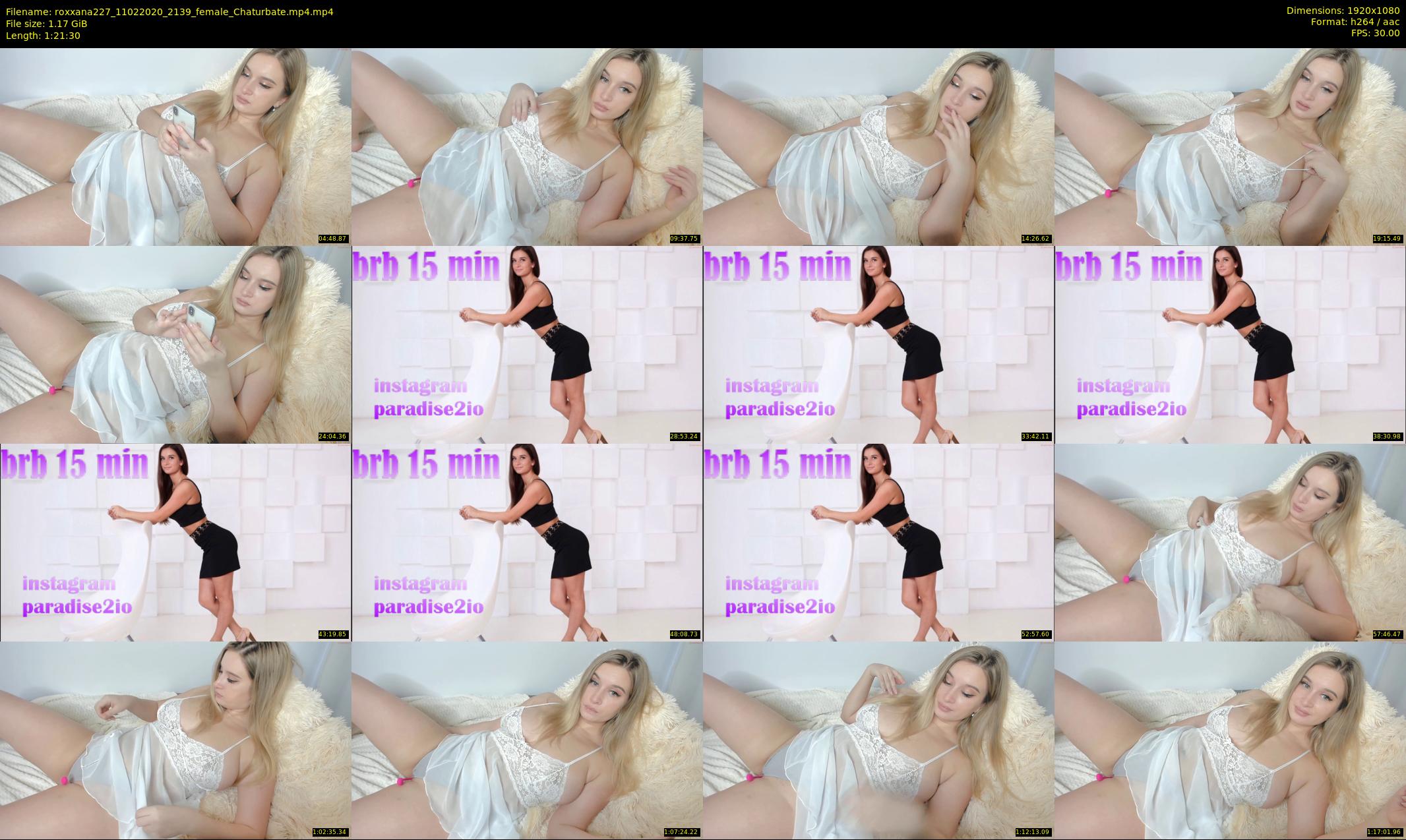 roxxana227 — 82 minute Chaturbate female cam show recording, 1080p, Feb 11, 2020
