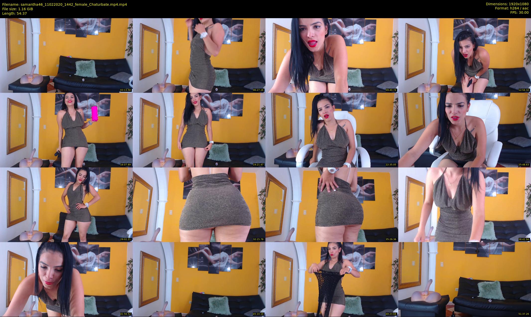 samantha46 — 55 minute Chaturbate female cam show recording, 1080p, Feb 11, 2020