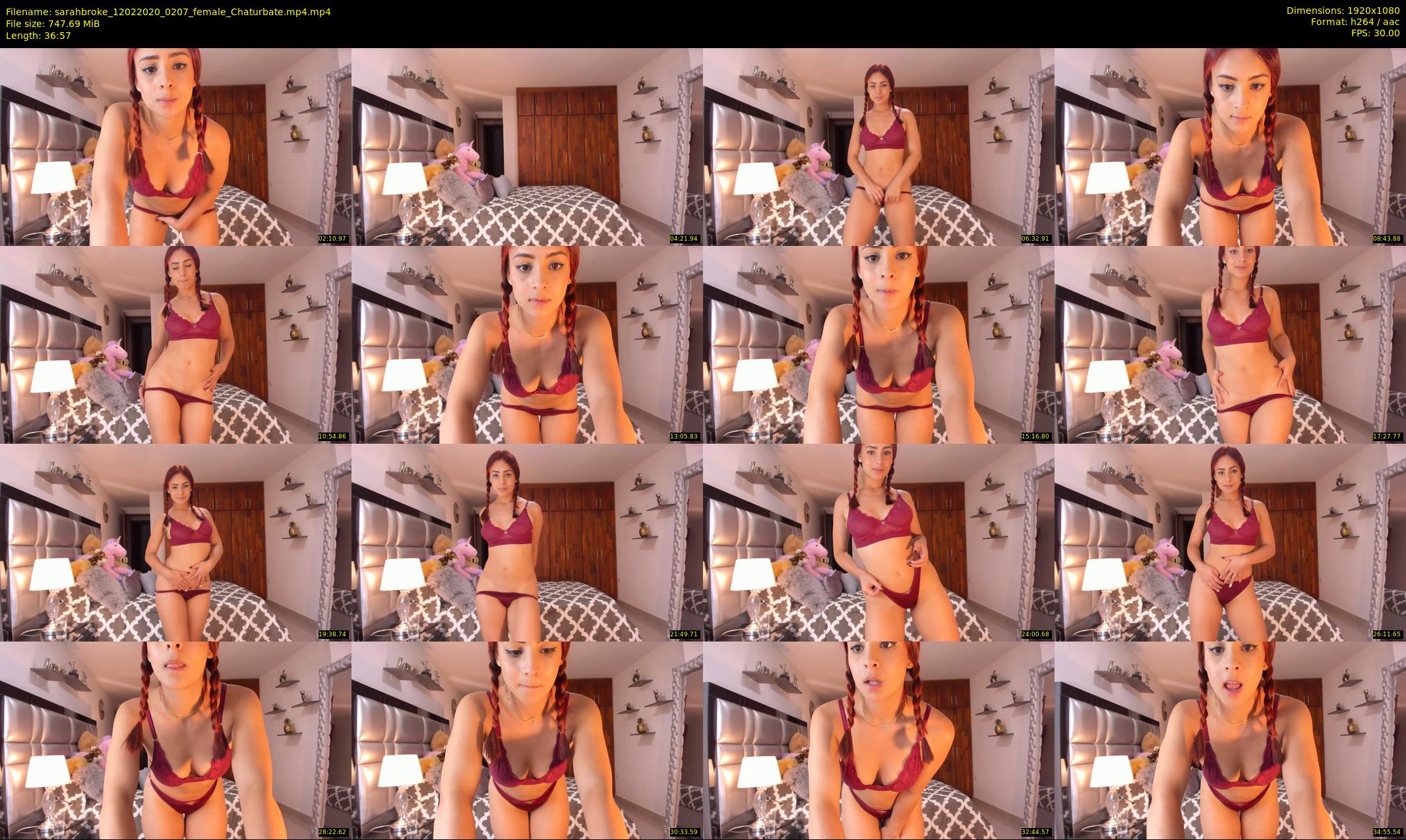 sarahbroke — 37 minute Chaturbate female cam show recording, 1080p, Feb 12, 2020