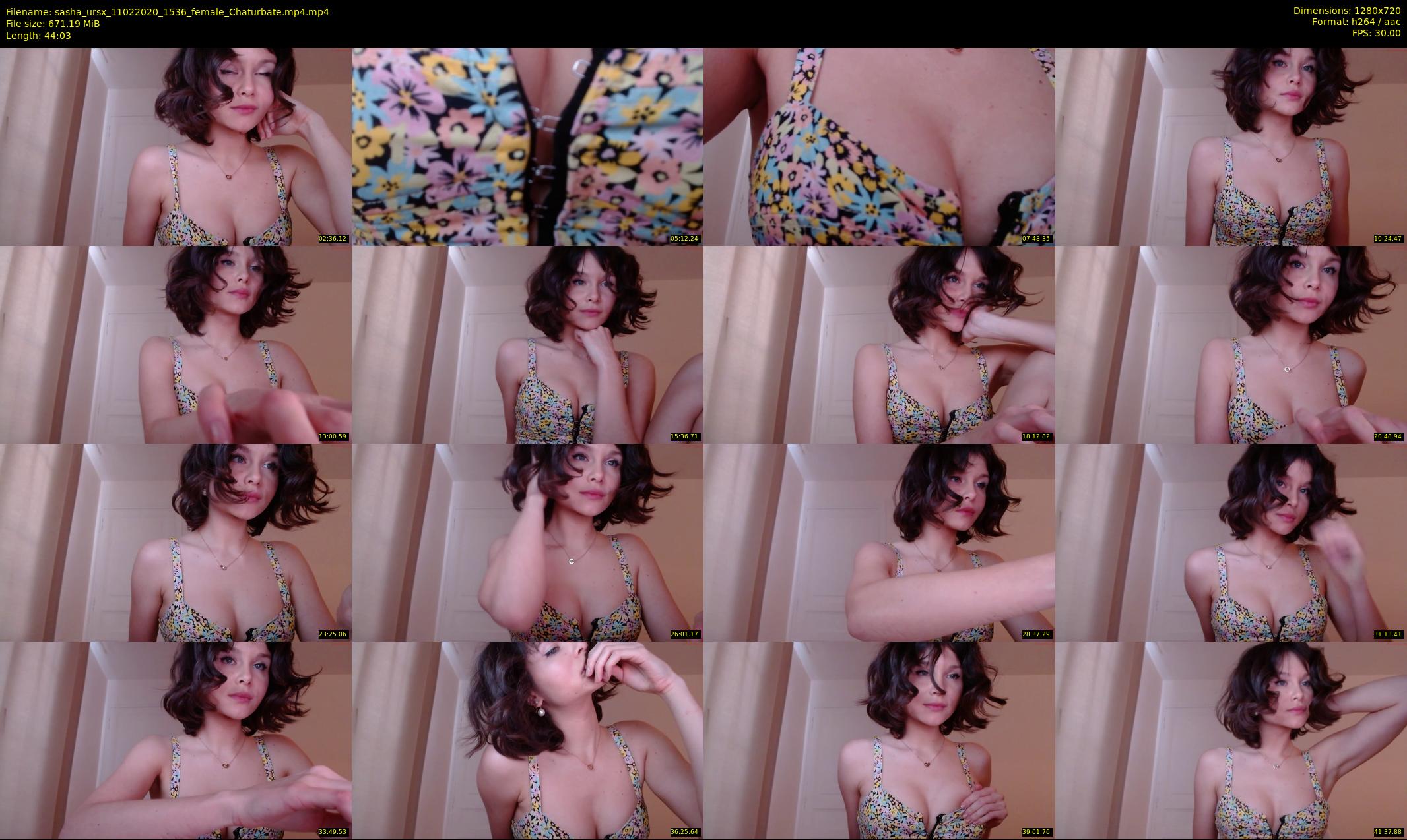 sasha_ursx — 45 minute Chaturbate female cam show recording, 720p, Feb 11, 2020