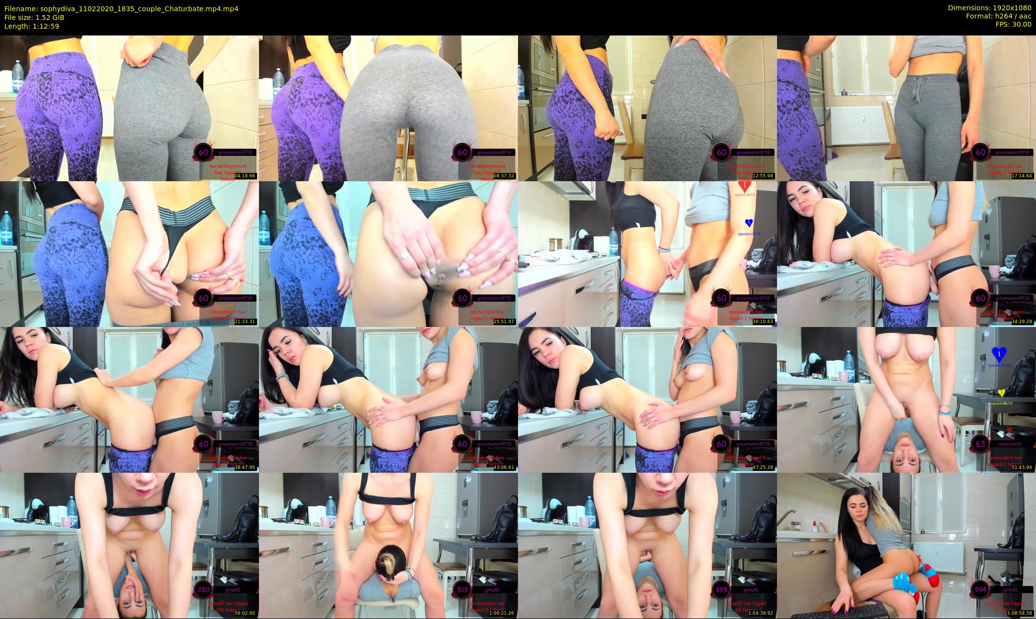 sophydiva — 73 minute Chaturbate female cam show recording, 1080p, Feb 11, 2020