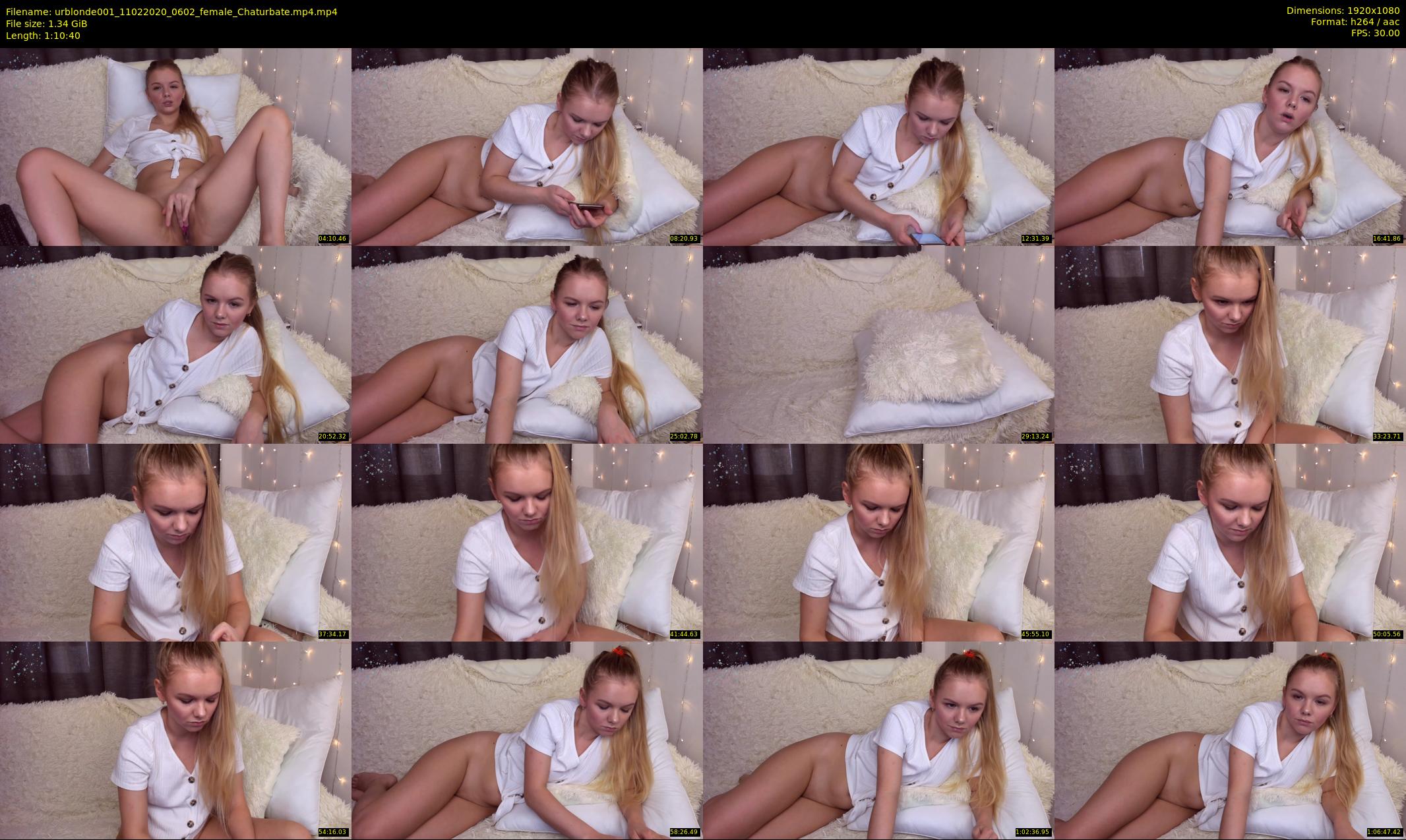 urblonde001 — 71 minute Chaturbate female cam show recording, 1080p, Feb 11, 2020