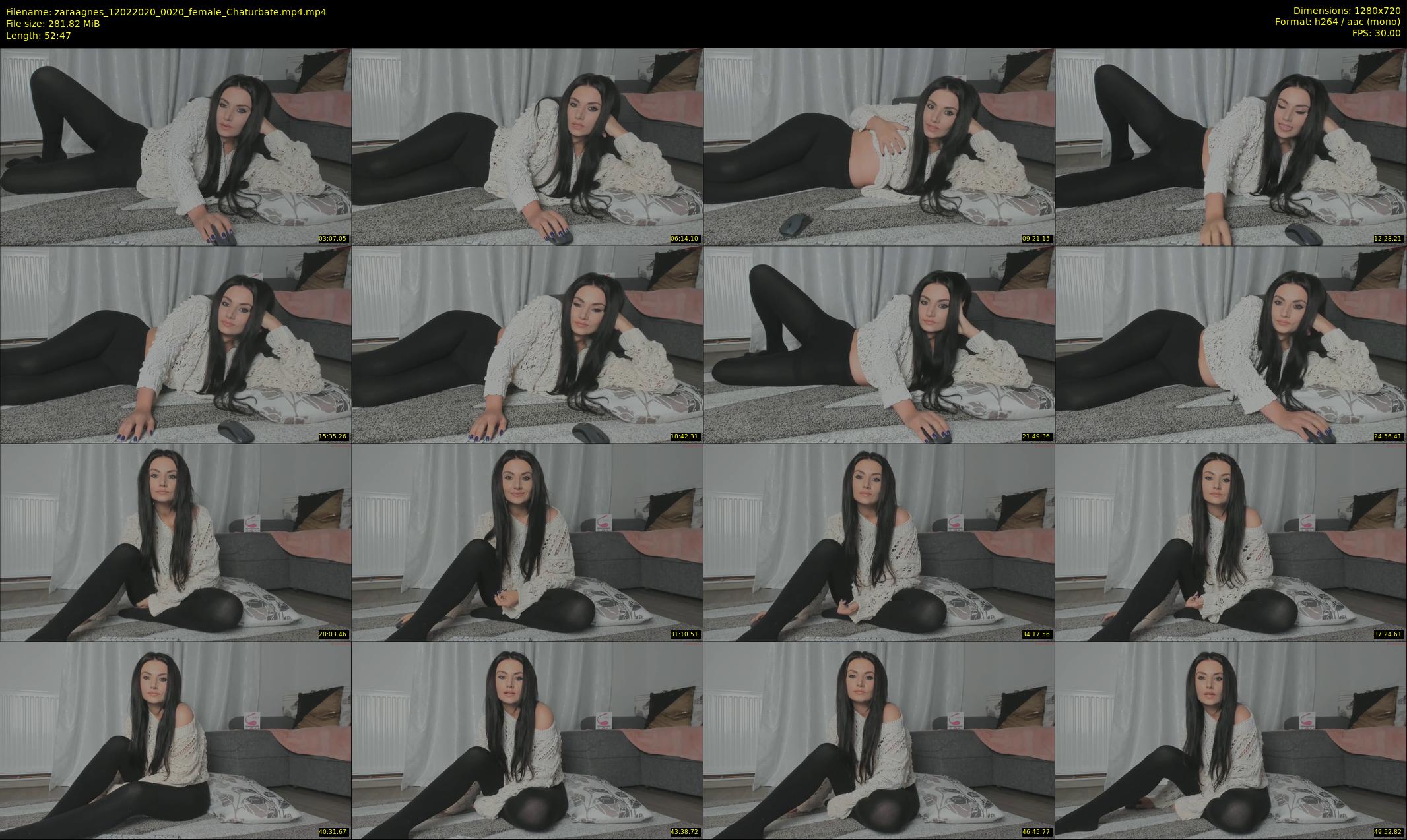 zaraagnes — 53 minute Chaturbate female cam show recording, 720p, Feb 12, 2020