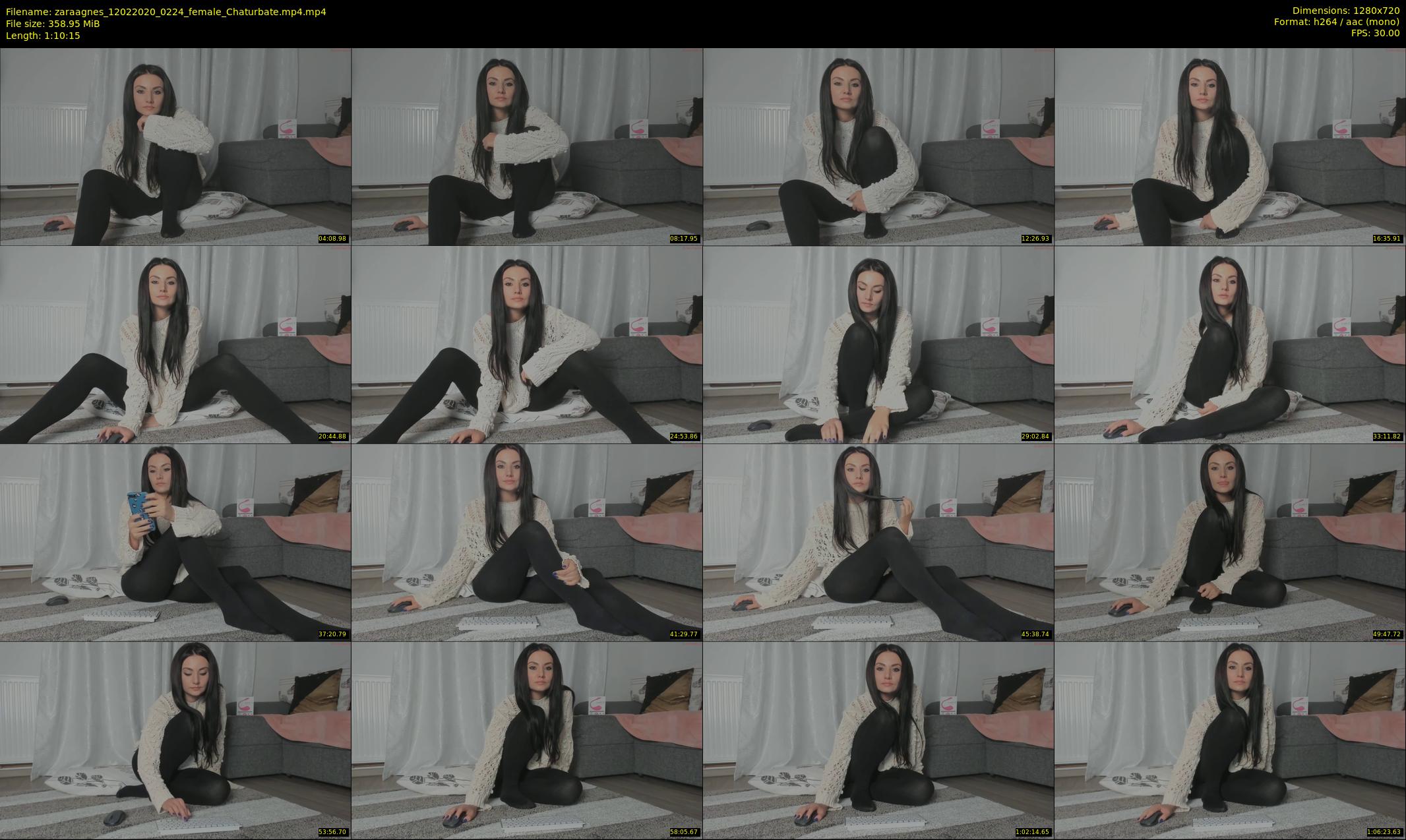 zaraagnes — 71 minute Chaturbate female cam show recording, 720p, Feb 12, 2020