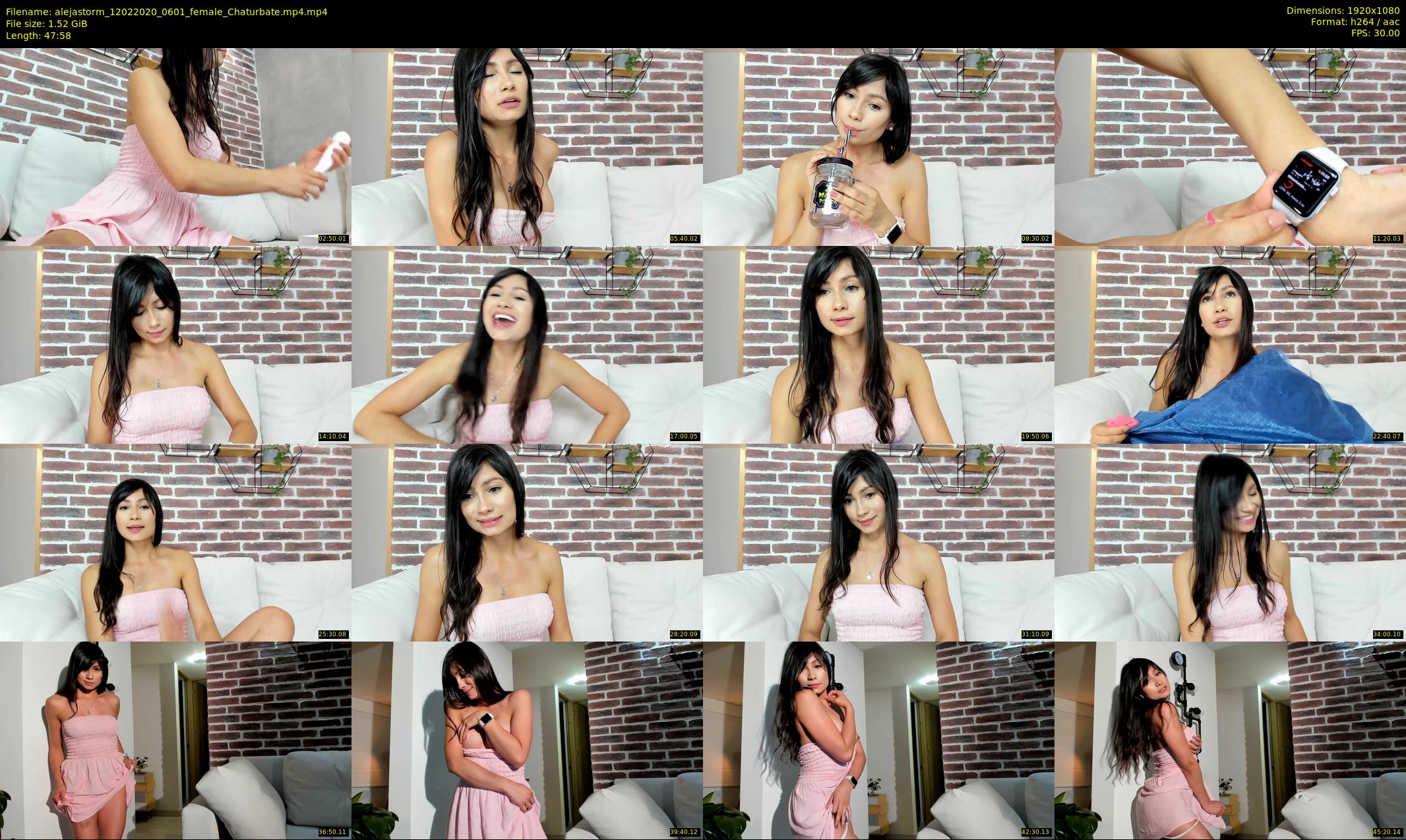 alejastorm — 48 minute Chaturbate female cam show recording, 1080p, Feb 12, 2020