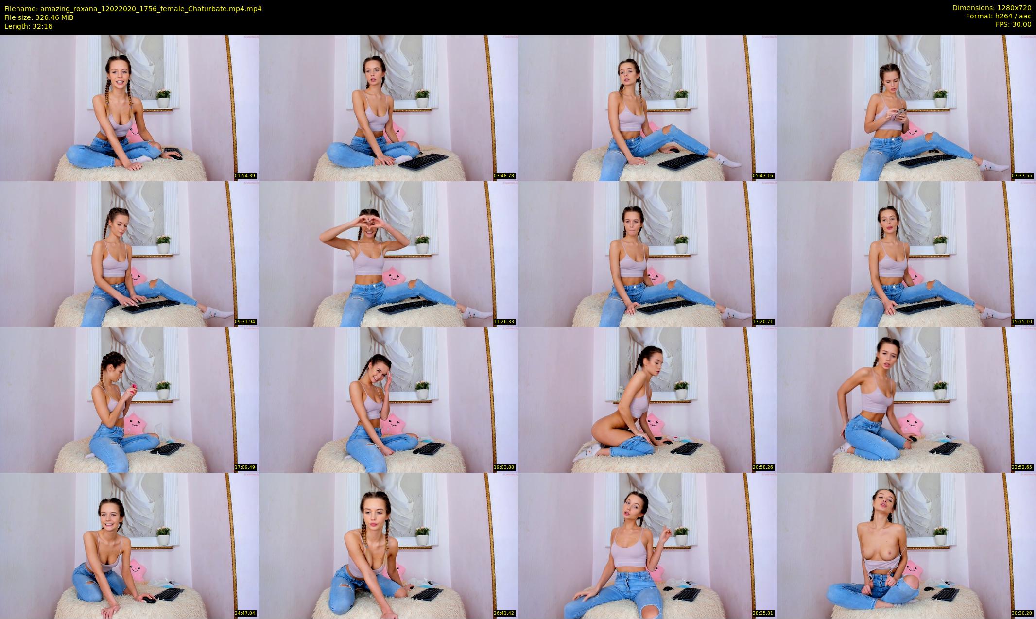 amazing_roxana — 33 minute Chaturbate female cam show recording, 720p, Feb 12, 2020