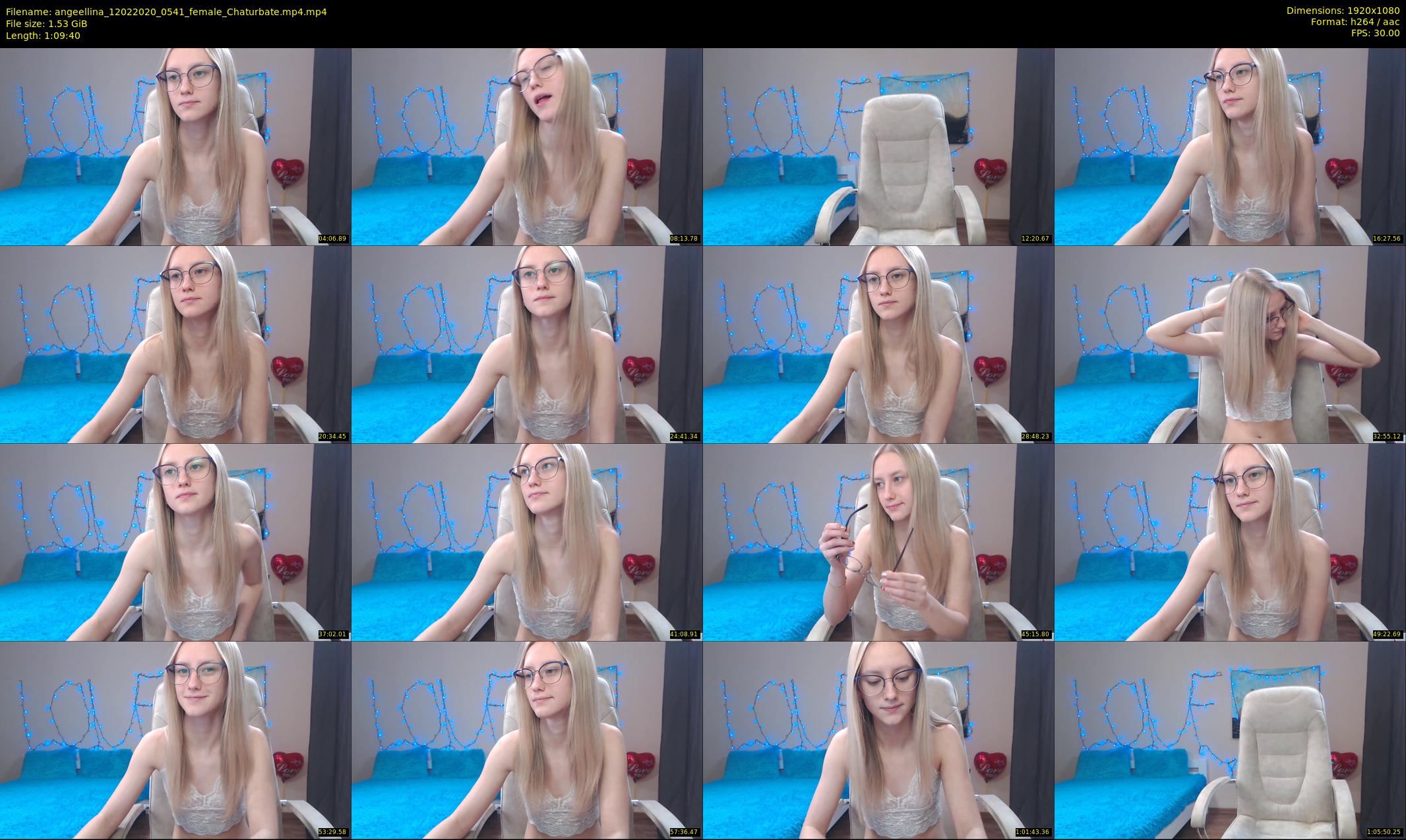 angeellina — 70 minute Chaturbate female cam show recording, 1080p, Feb 12, 2020