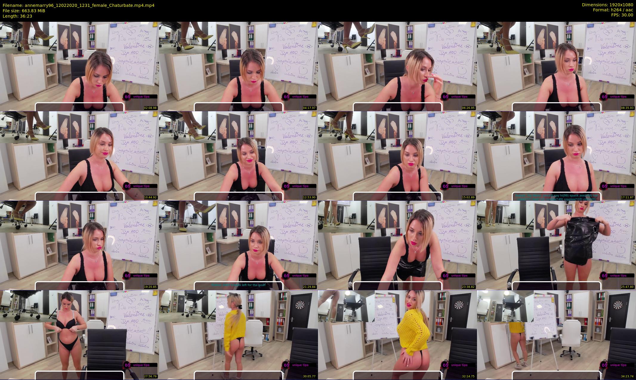 annemarry96 — 37 minute Chaturbate female cam show recording, 1080p, Feb 12, 2020