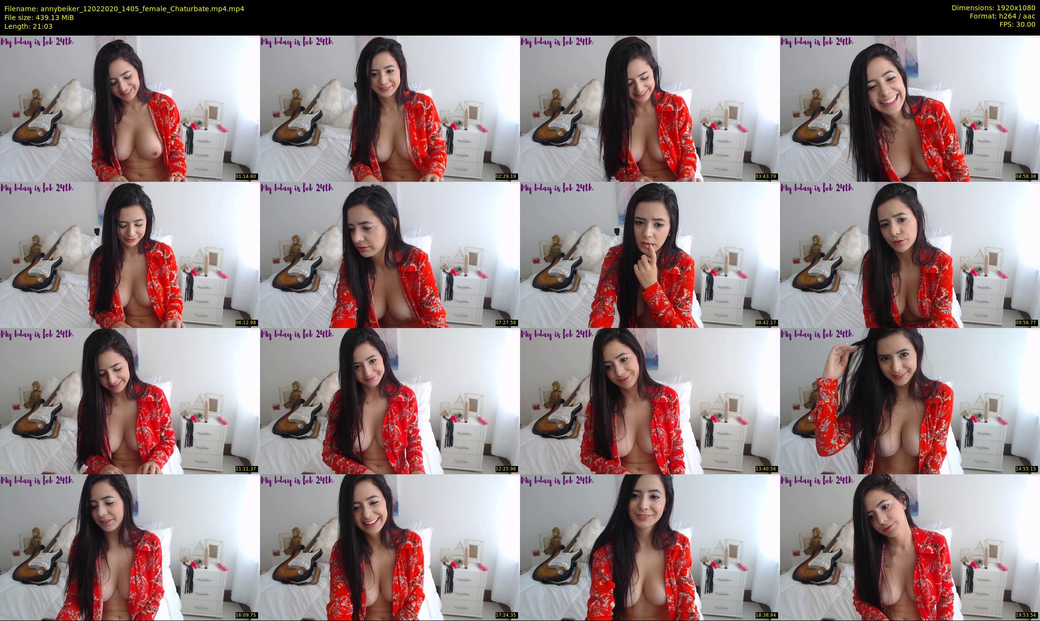 annybeiker — 22 minute Chaturbate female cam show recording, 1080p, Feb 12, 2020