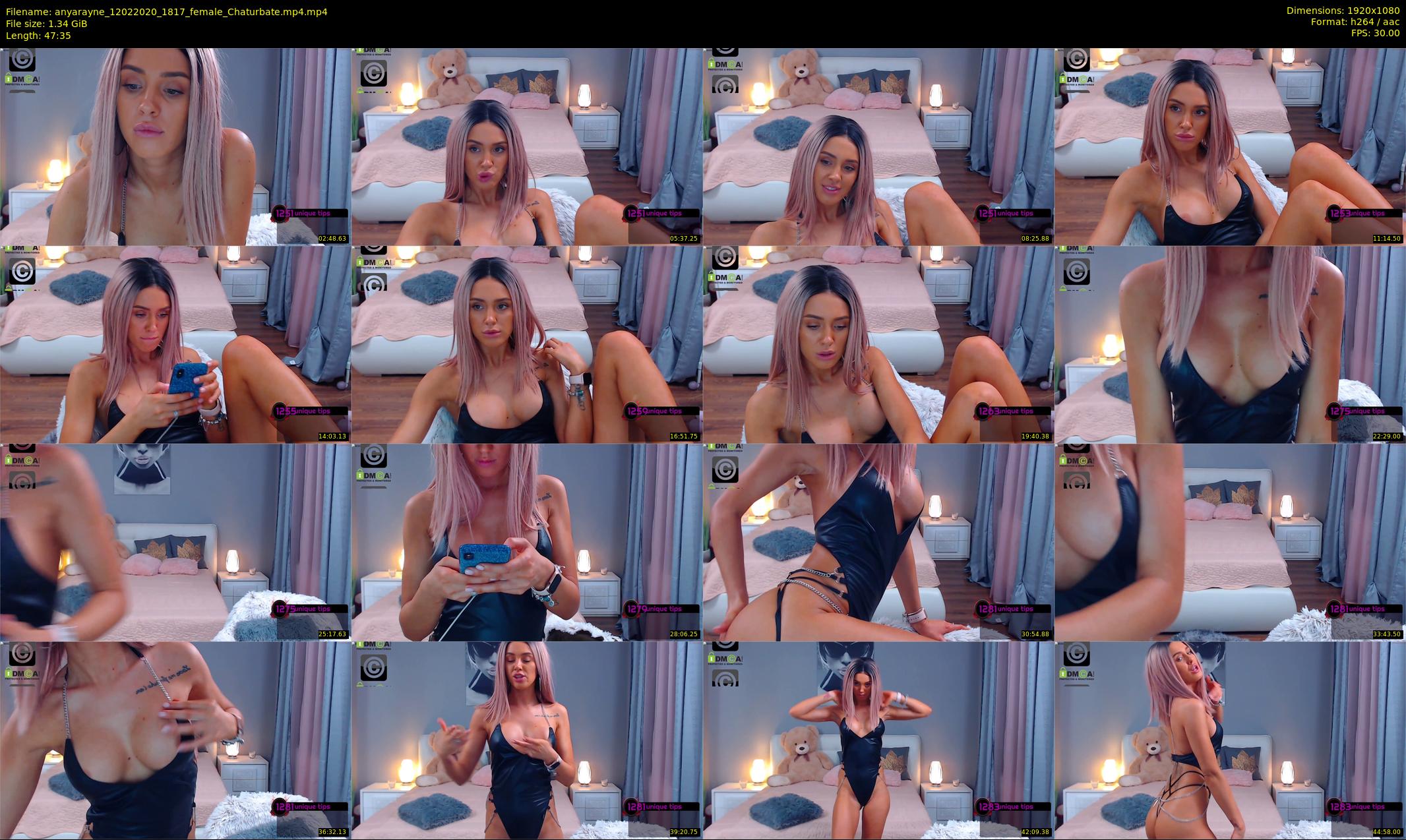 anyarayne — 48 minute Chaturbate female cam show recording, 1080p, Feb 12, 2020