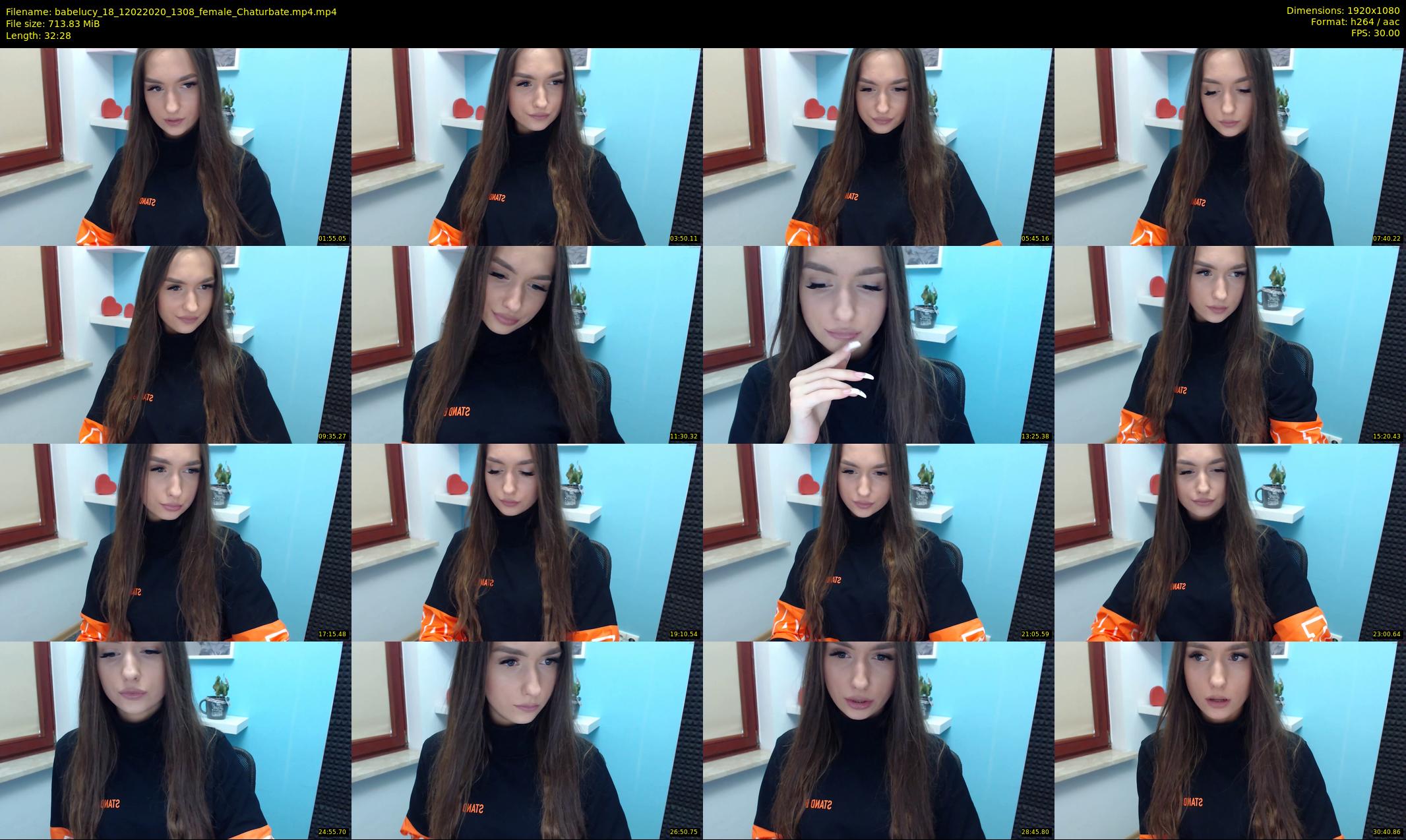babelucy_18 — 33 minute Chaturbate female cam show recording, 1080p, Feb 12, 2020