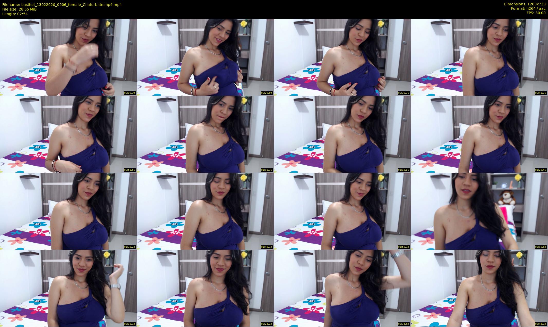 basthet — 3 minute Chaturbate female cam show recording, 720p, Feb 13, 2020