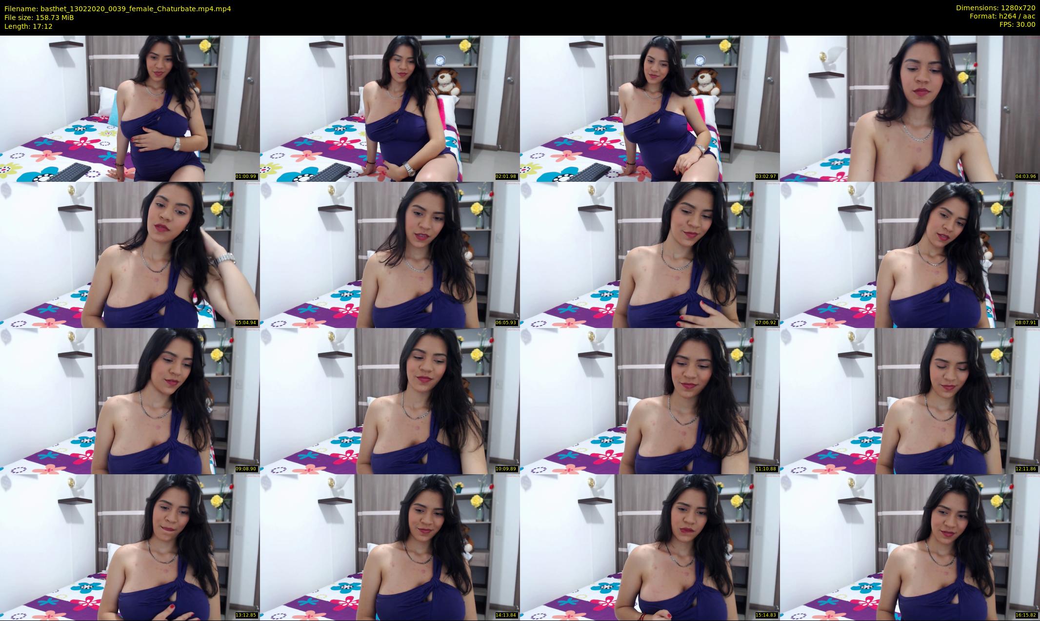 basthet — 18 minute Chaturbate female cam show recording, 720p, Feb 13, 2020