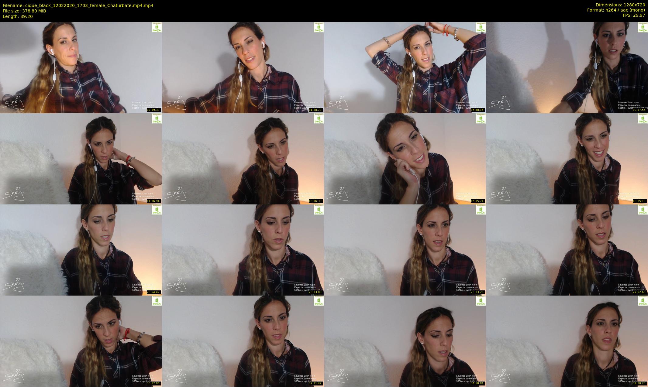 cique_black — 40 minute Chaturbate female cam show recording, 720p, Feb 12, 2020