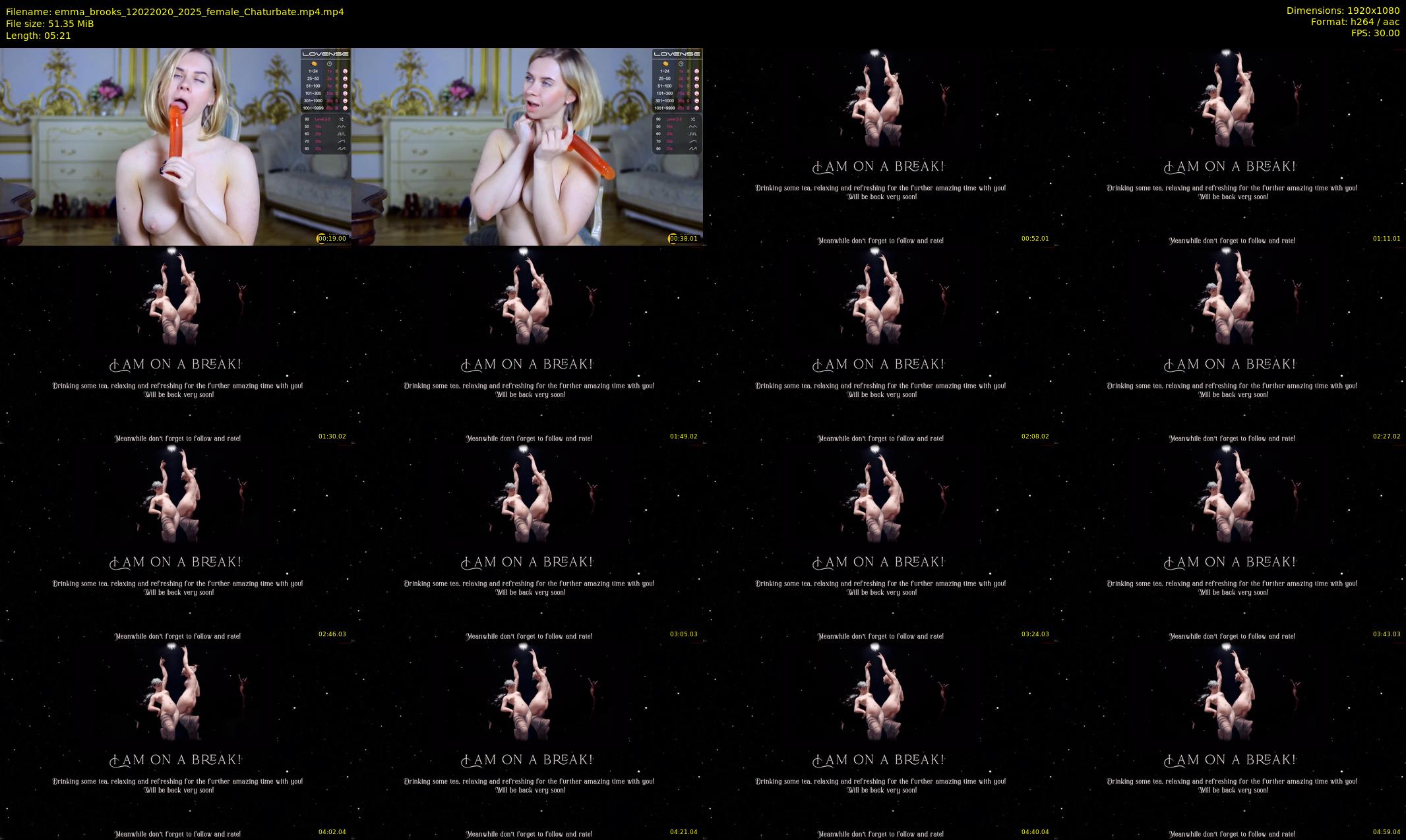 emma_brooks — 6 minute Chaturbate female cam show recording, 1080p, Feb 12, 2020
