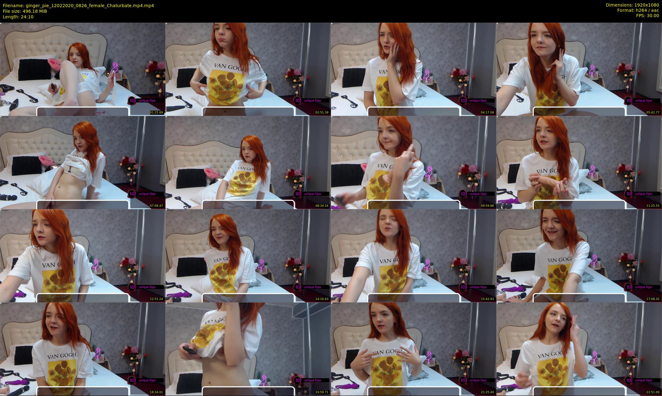 ginger_pie — 25 minute Chaturbate female cam show recording, 1080p, Feb 12, 2020