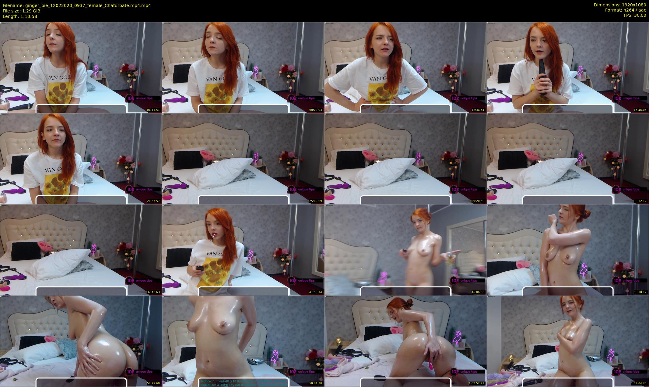 ginger_pie — 71 minute Chaturbate female cam show recording, 1080p, Feb 12, 2020