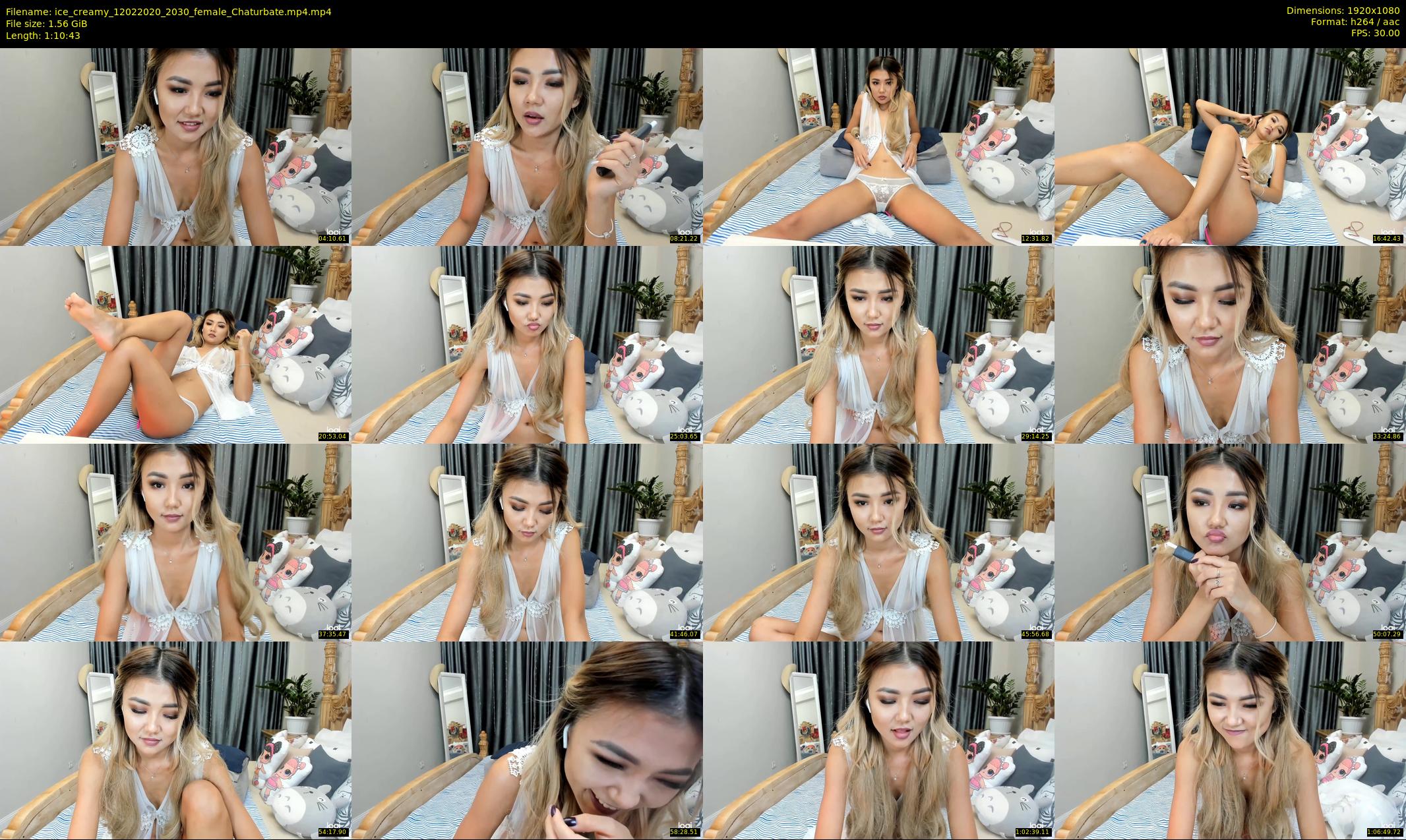 ice_creamy — 71 minute Chaturbate female cam show recording, 1080p, Feb 12, 2020