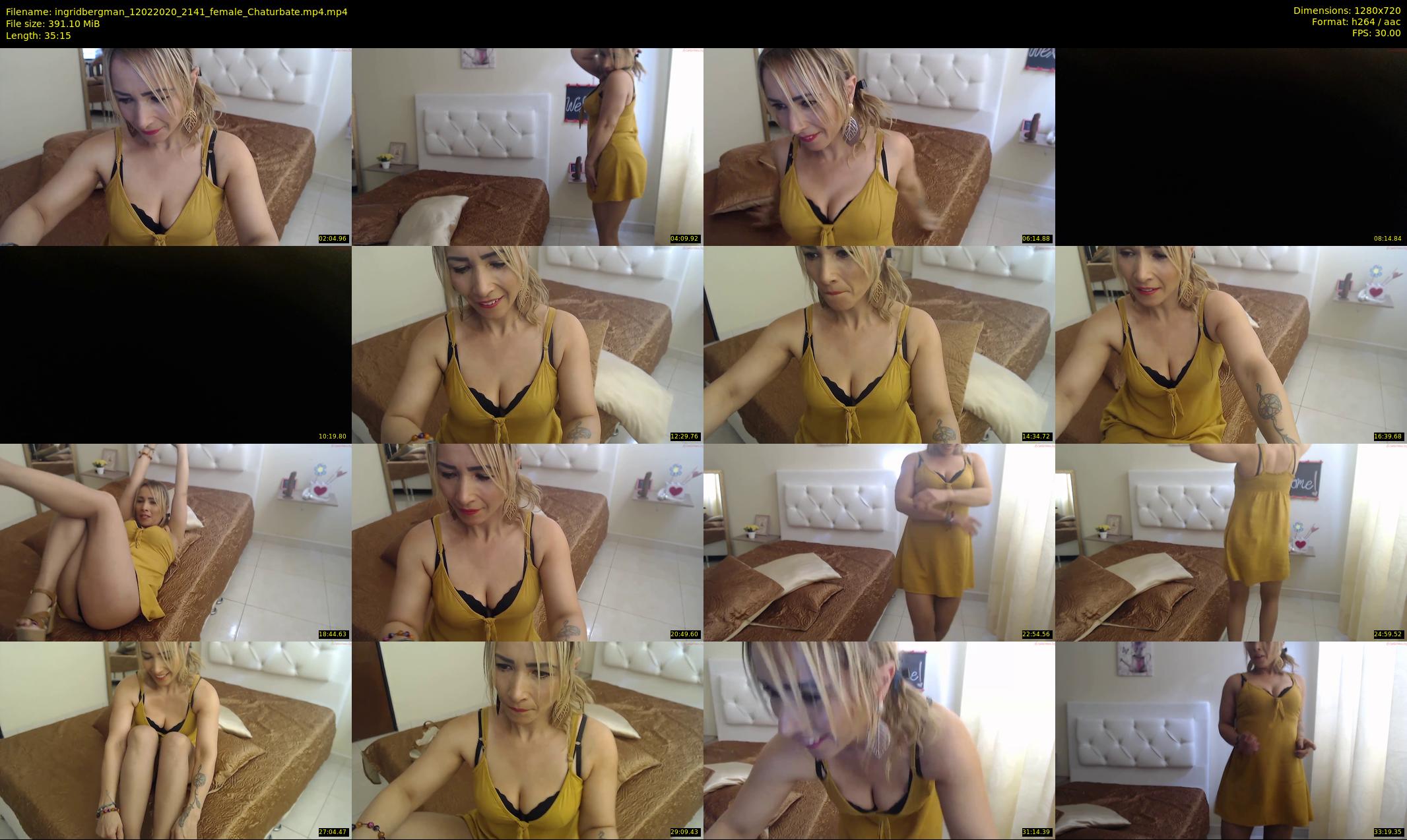 ingridbergman — 36 minute Chaturbate female cam show recording, 720p, Feb 12, 2020
