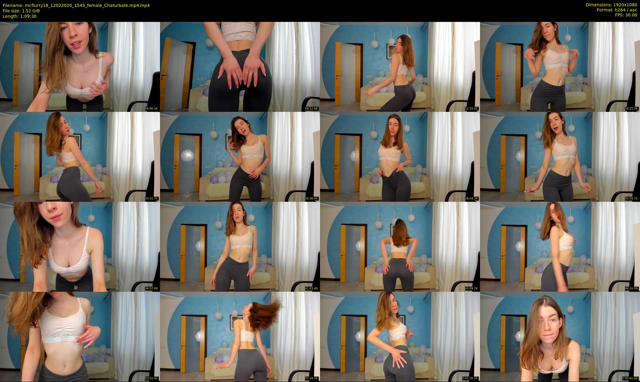 mcflurry18 — 70 minute Chaturbate female cam show recording, 1080p, Feb 12, 2020