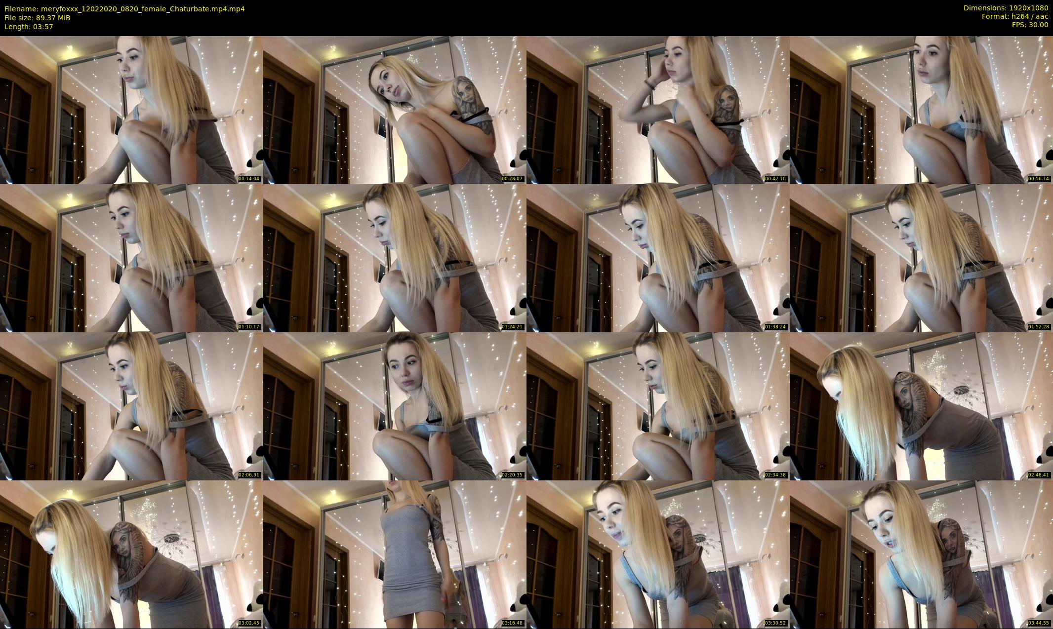 meryfoxxx — 4 minute Chaturbate female cam show recording, 1080p, Feb 12, 2020