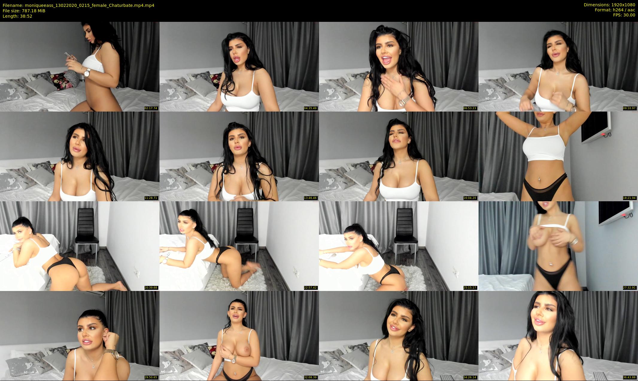 moniqueeass — 39 minute Chaturbate female cam show recording, 1080p, Feb 13, 2020
