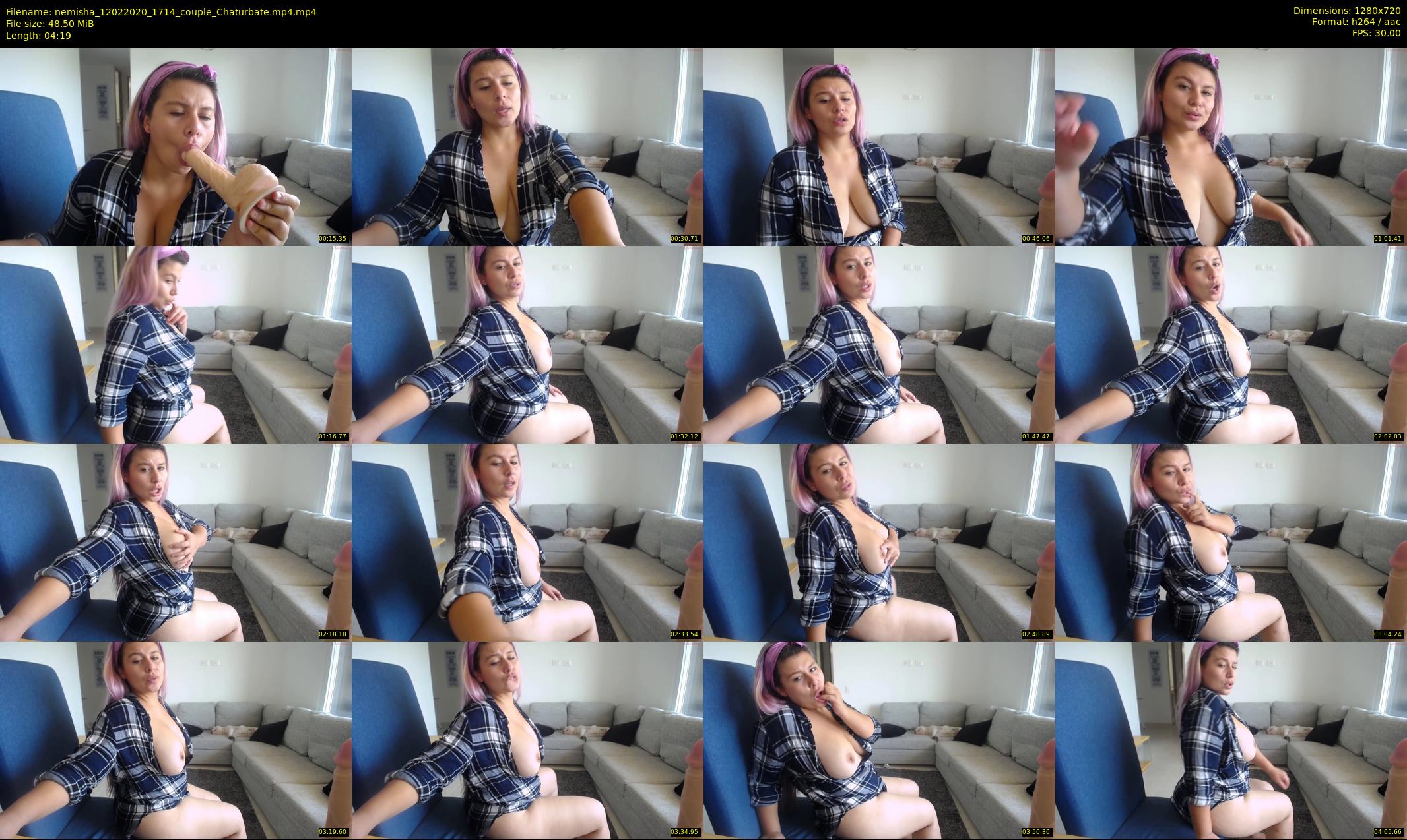nemisha — 5 minute Chaturbate female cam show recording, 720p, Feb 12, 2020