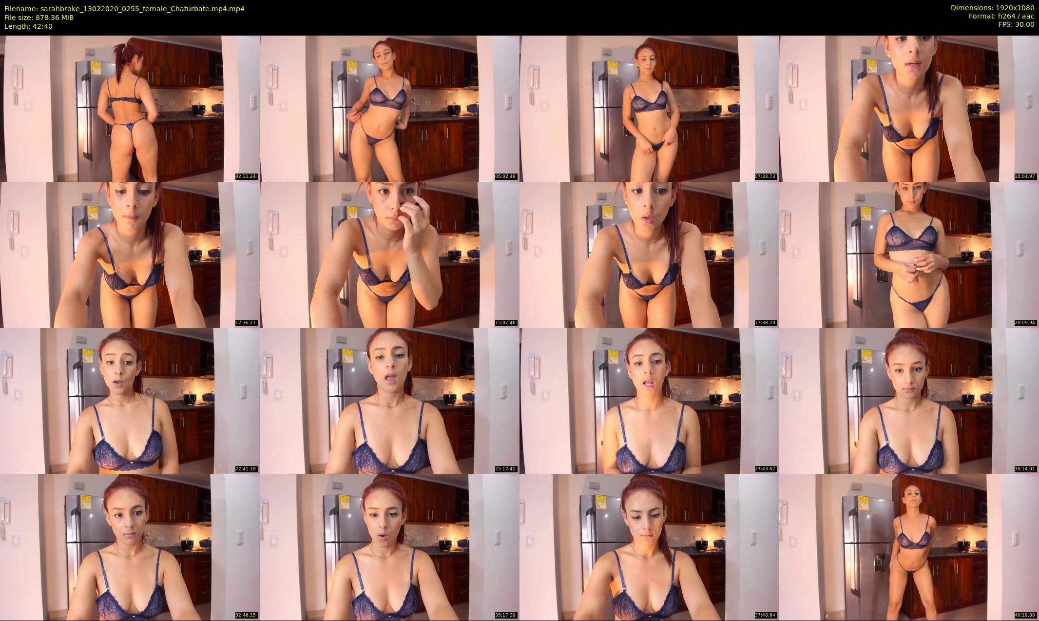 sarahbroke — 43 minute Chaturbate female cam show recording, 1080p, Feb 13, 2020
