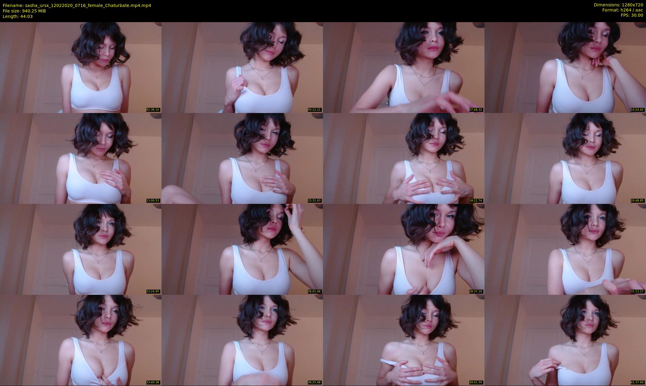 sasha_ursx — 45 minute Chaturbate female cam show recording, 720p, Feb 12, 2020