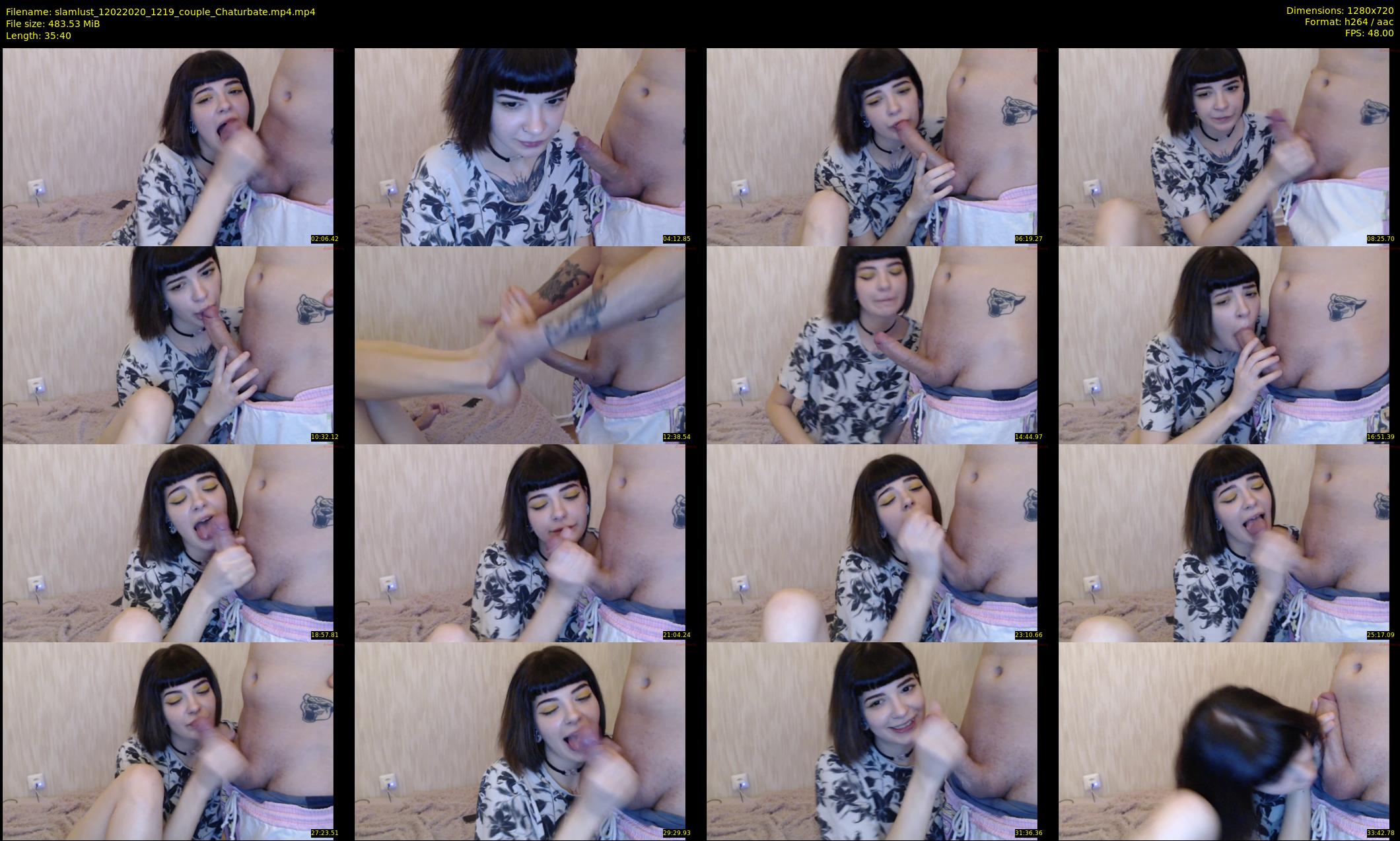 slamlust — 36 minute Chaturbate couple cam show recording, 720p, Feb 12, 2020