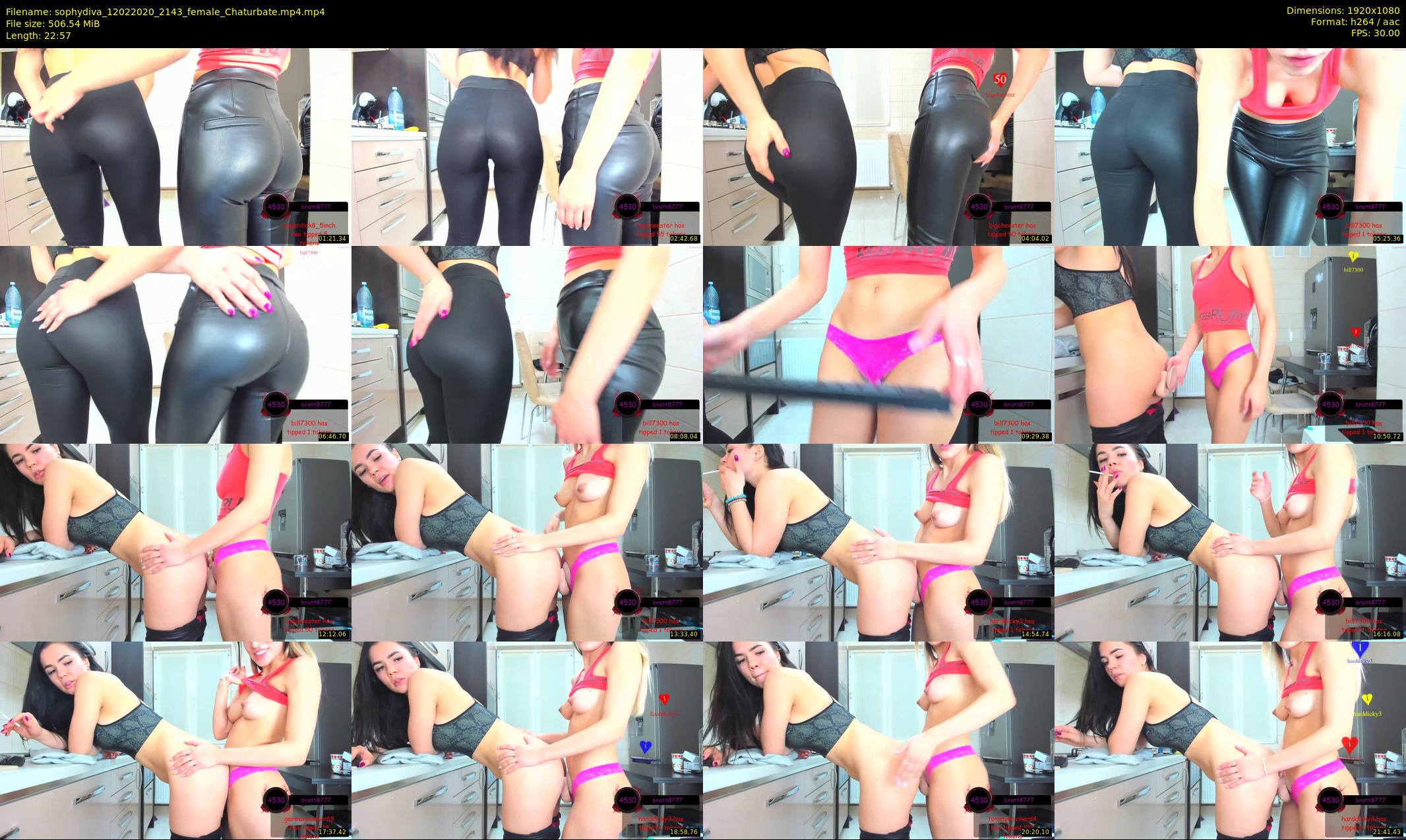 sophydiva — 23 minute Chaturbate female cam show recording, 1080p, Feb 12, 2020