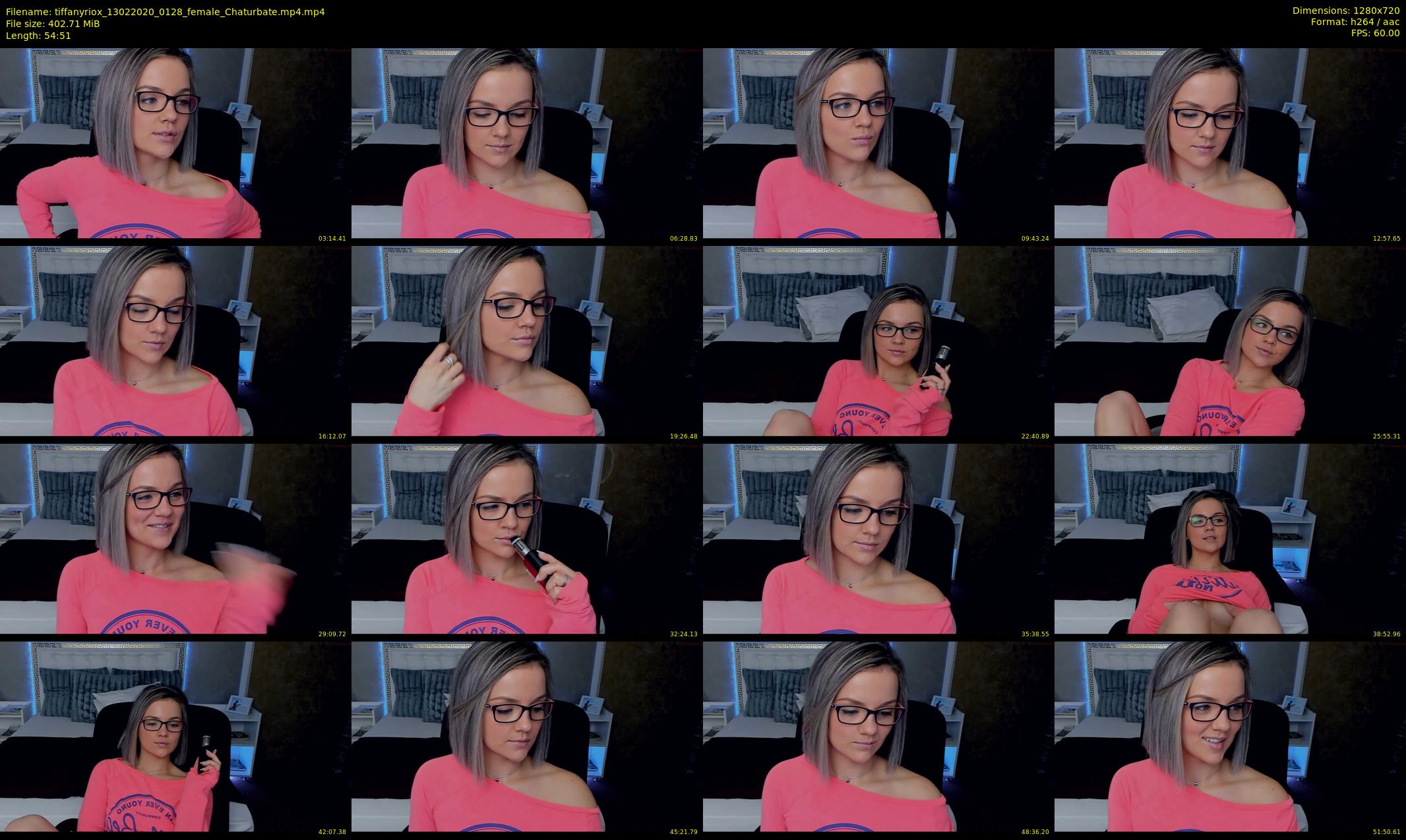 tiffanyriox — 55 minute Chaturbate female cam show recording, 720p, Feb 13, 2020
