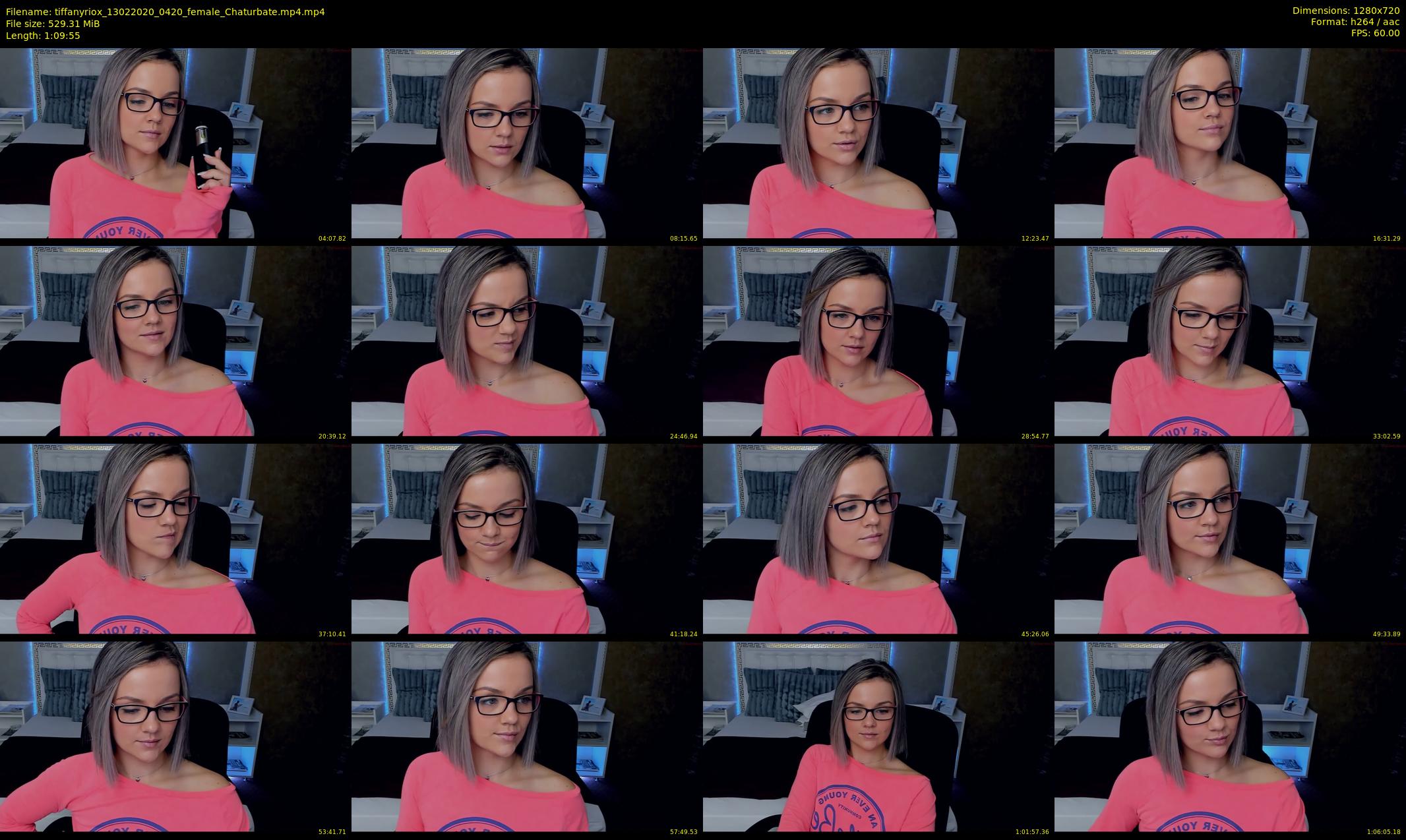 tiffanyriox — 70 minute Chaturbate female cam show recording, 720p, Feb 13, 2020